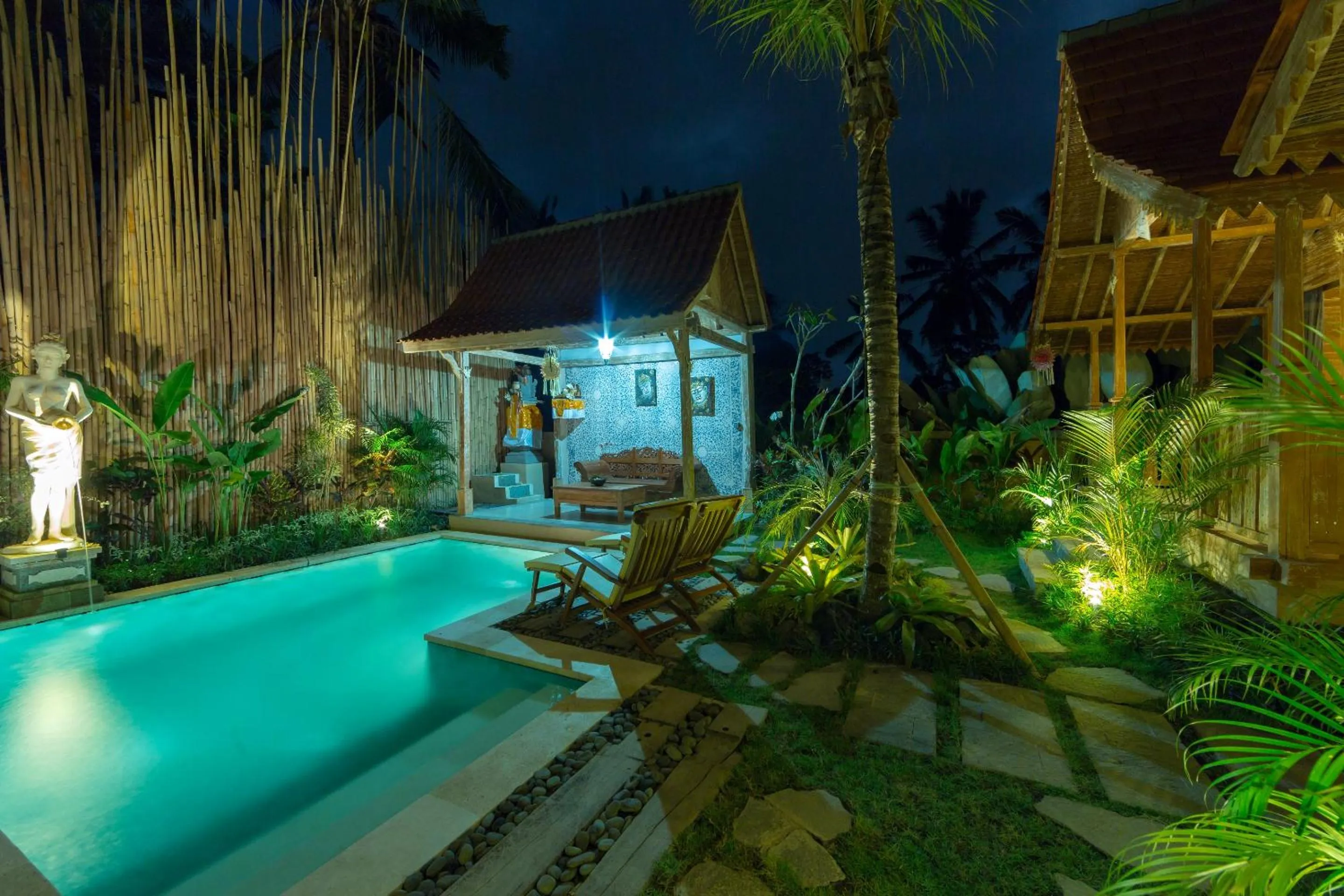 Pool view in Bije Suite Villa Ubud