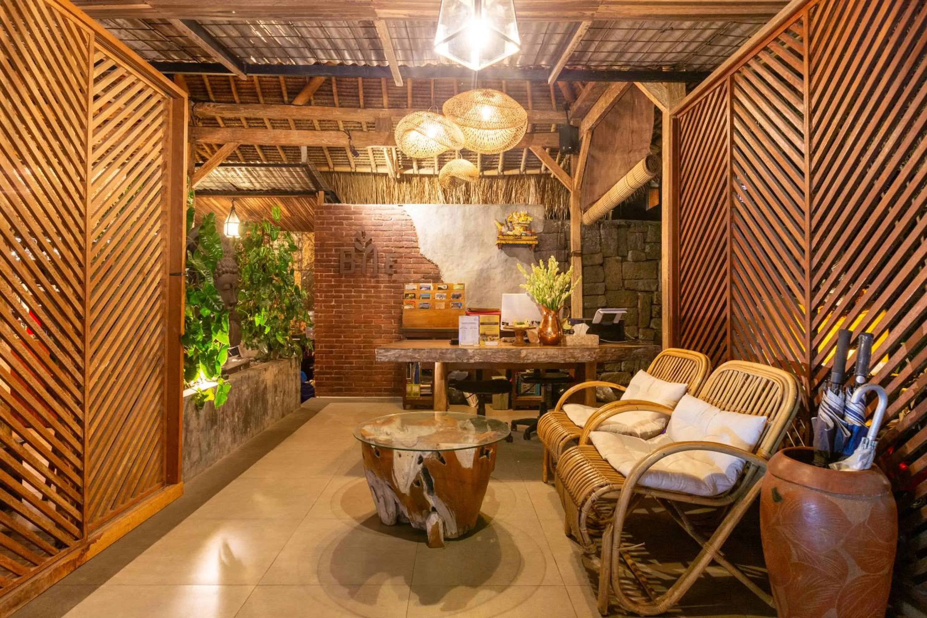 Lobby or reception in Bije Suite Villa Ubud
