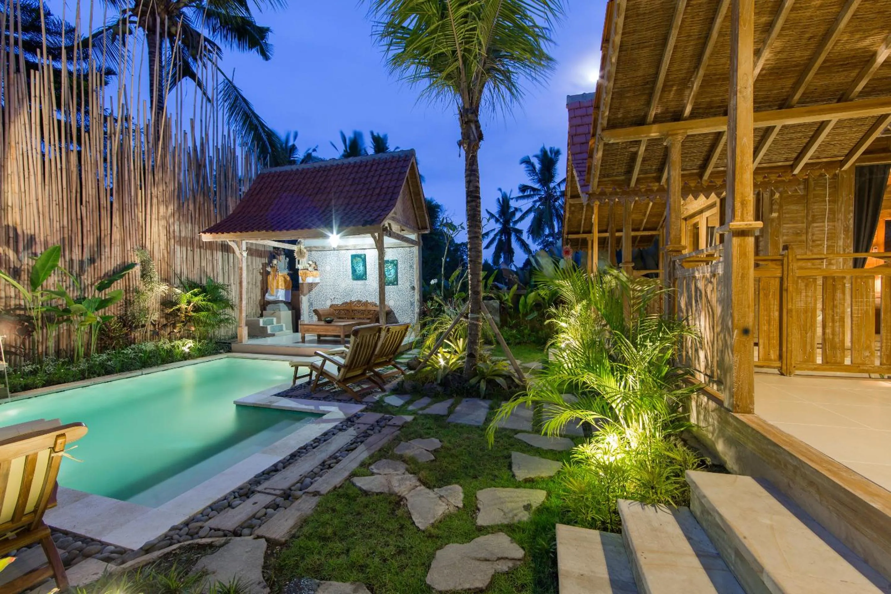 Pool view in Bije Suite Villa Ubud