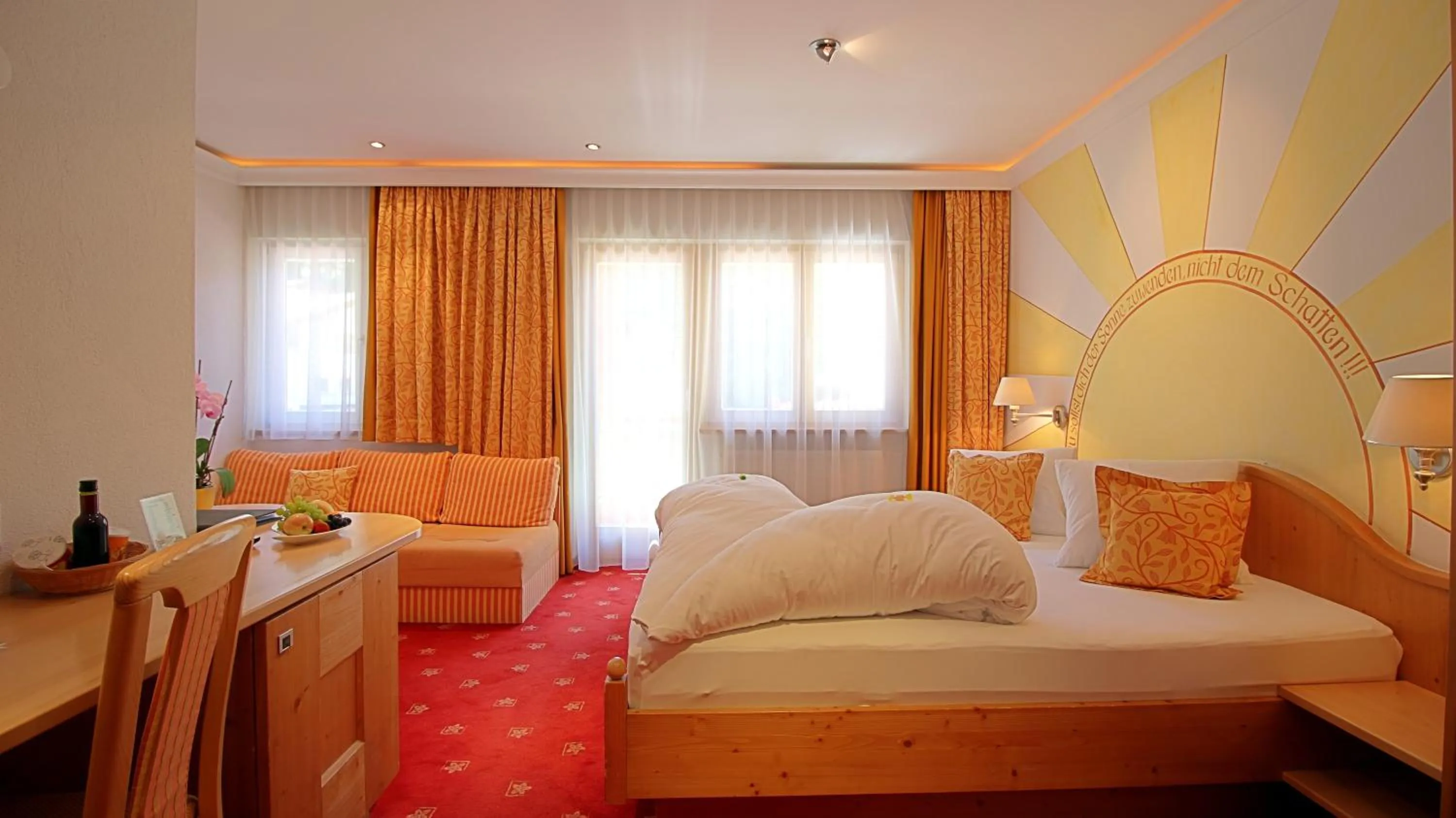 Photo of the whole room, Bed in Samnaunerhof Vital-Hotel