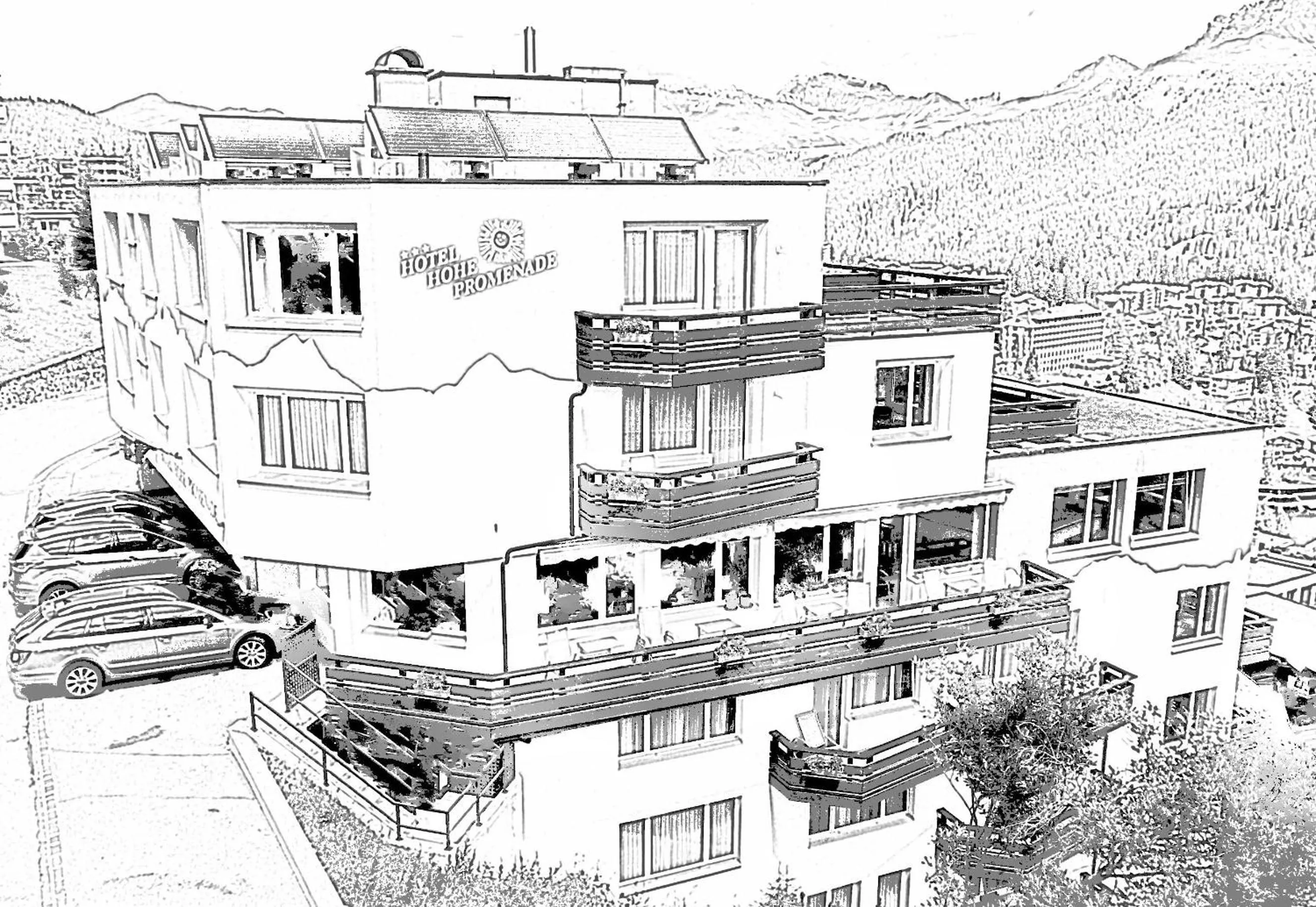 Property building in Hotel Hohe Promenade