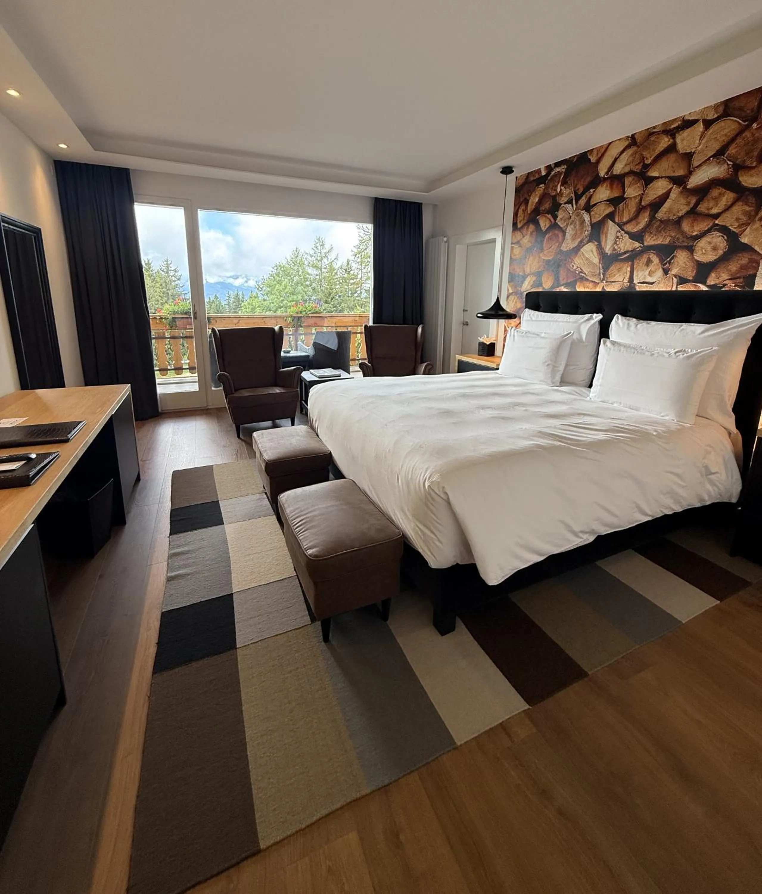 Bed in Grand Hôtel du Golf & Palace