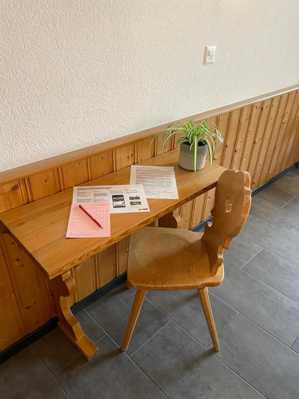 Seating area in Hotel des Alpes