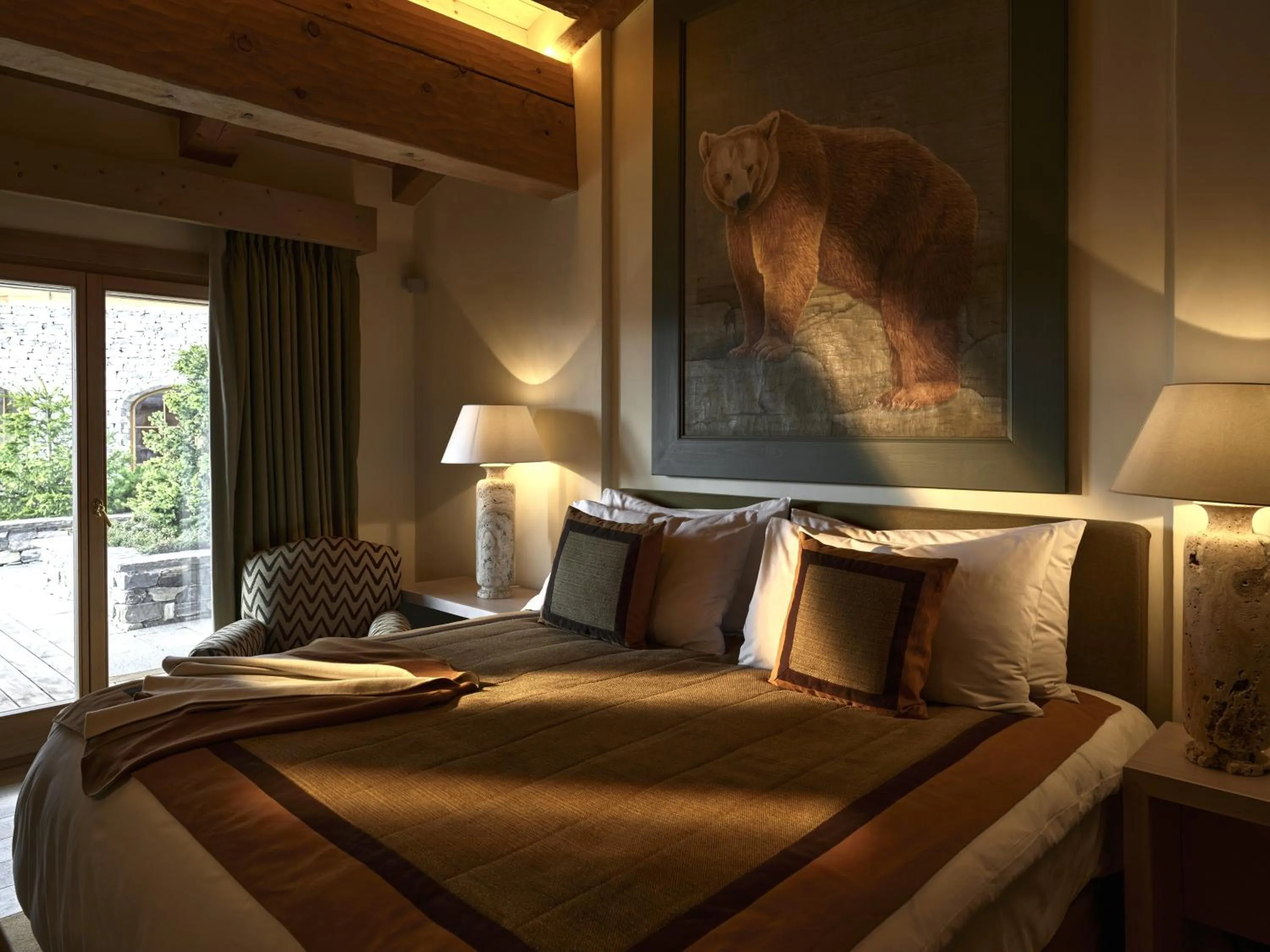 Bedroom, Bed in LeCrans