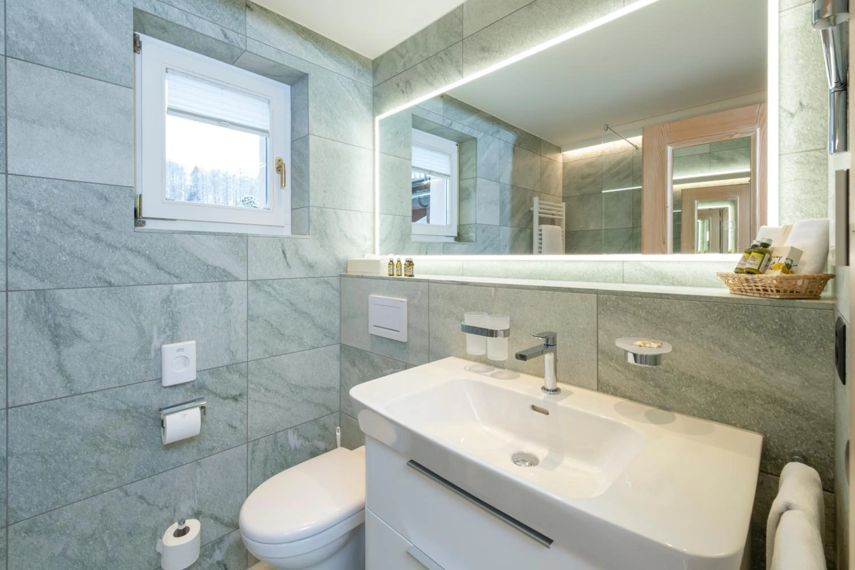 Bathroom in Hotel Post Sils Maria