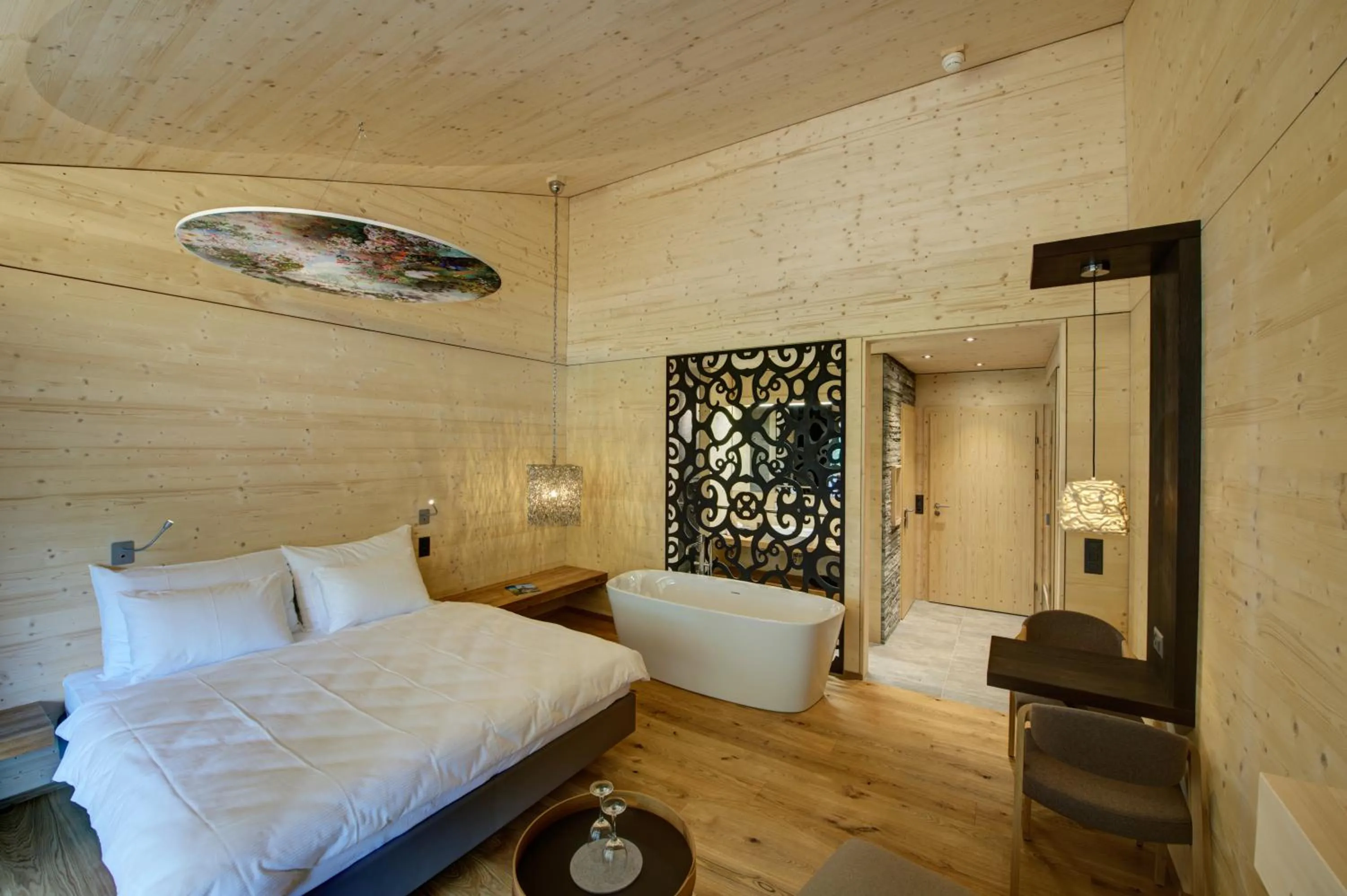 Bedroom, Bed in Hotel Rovanada Wellness & BergNatur