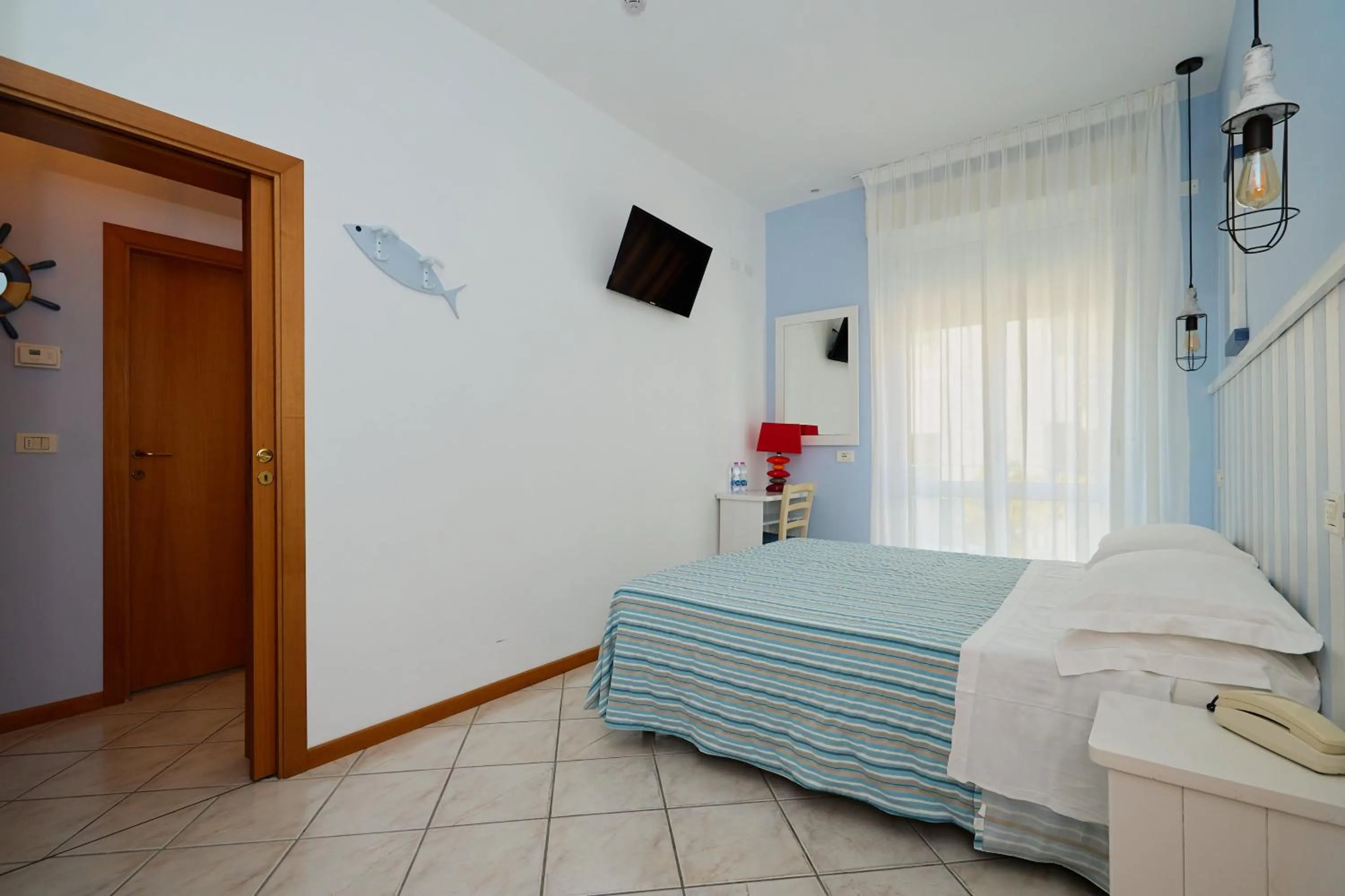 Bedroom, Bed in Hotel Acquario