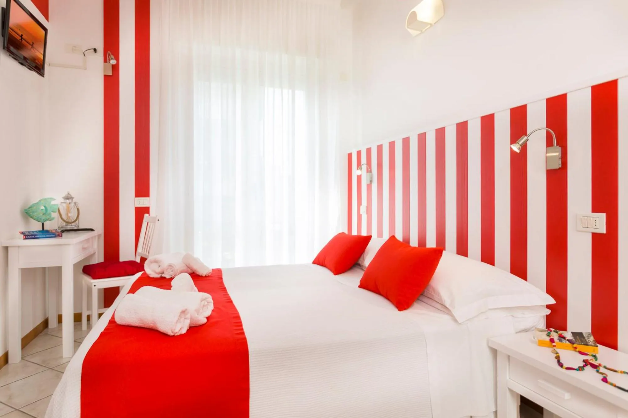 Bedroom, Bed in Hotel Acquario