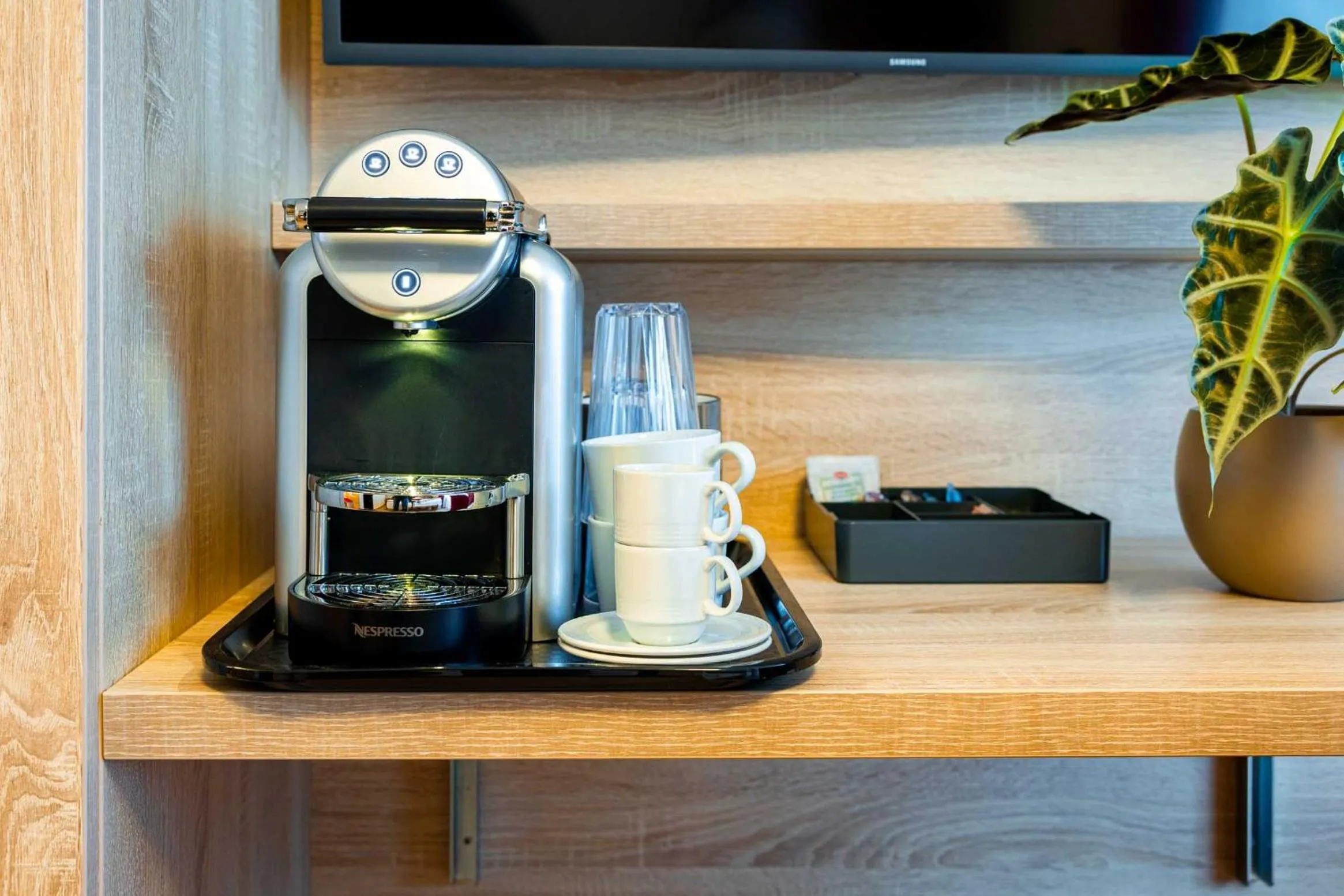 Coffee/tea facilities in Hotel Sonne St. Moritz 3* Superior