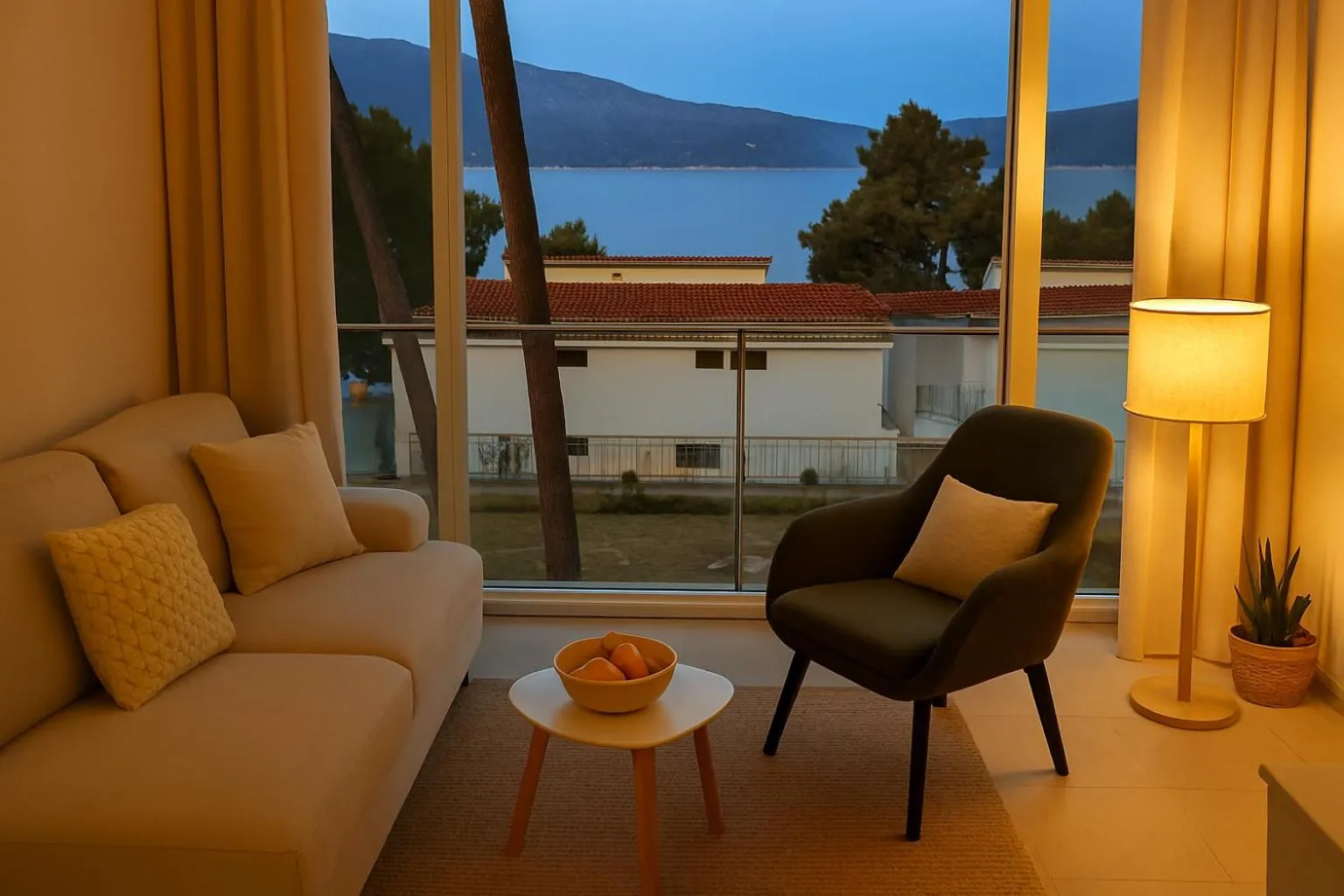 Living room in Lumbarda Resort Apartments