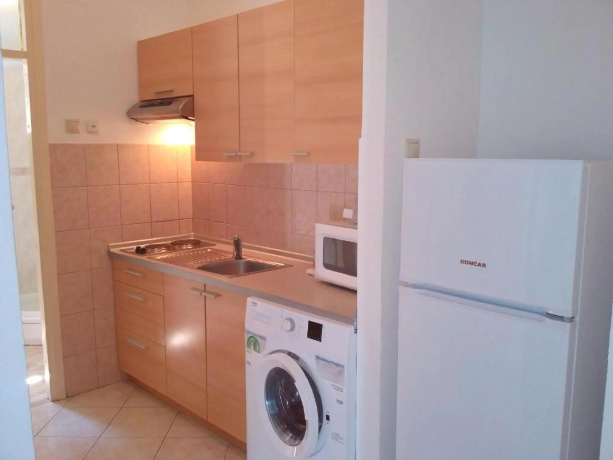 Kitchen or kitchenette in Lumbarda Resort Apartments