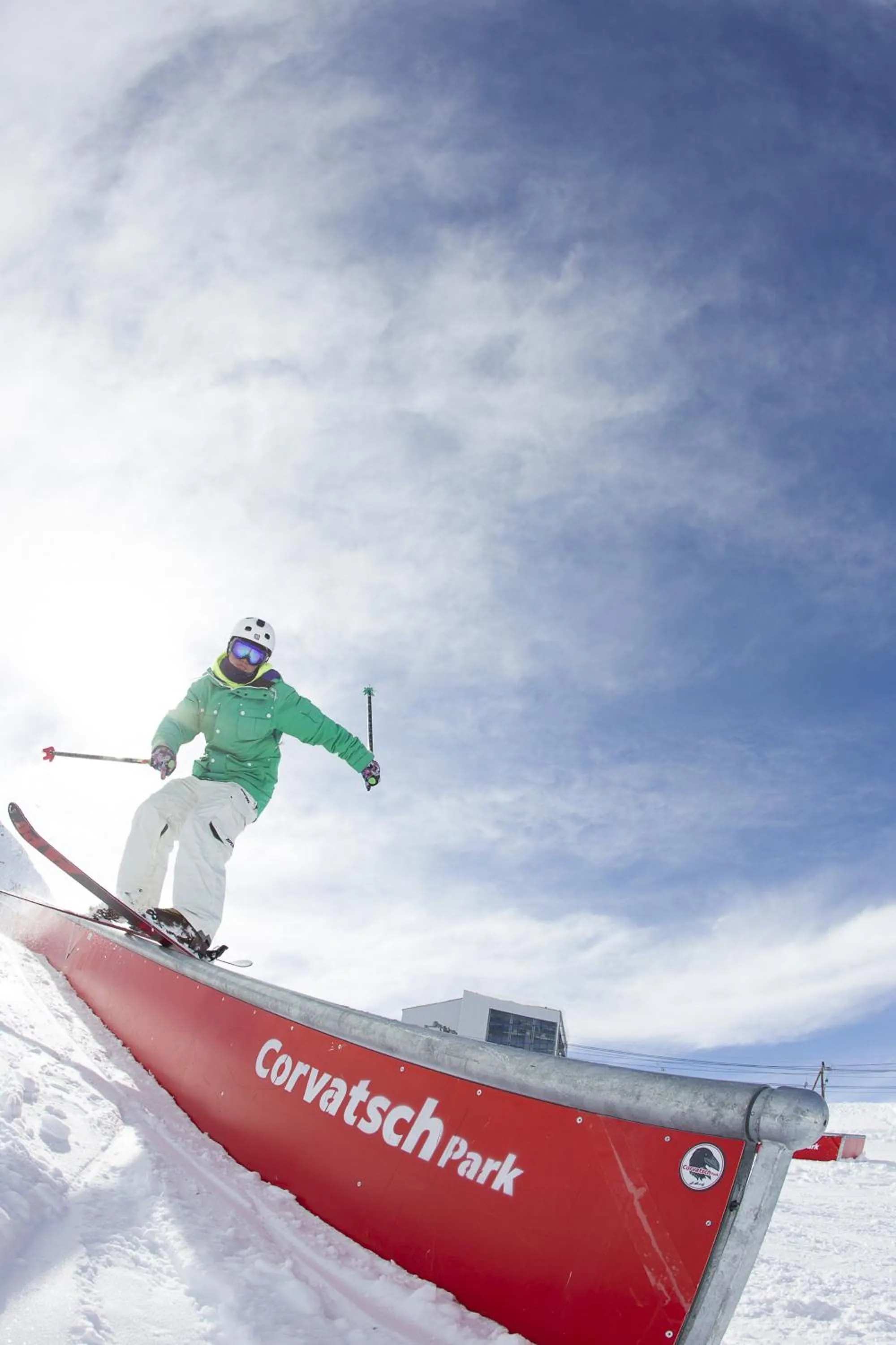 Skiing in Hostel by Randolins