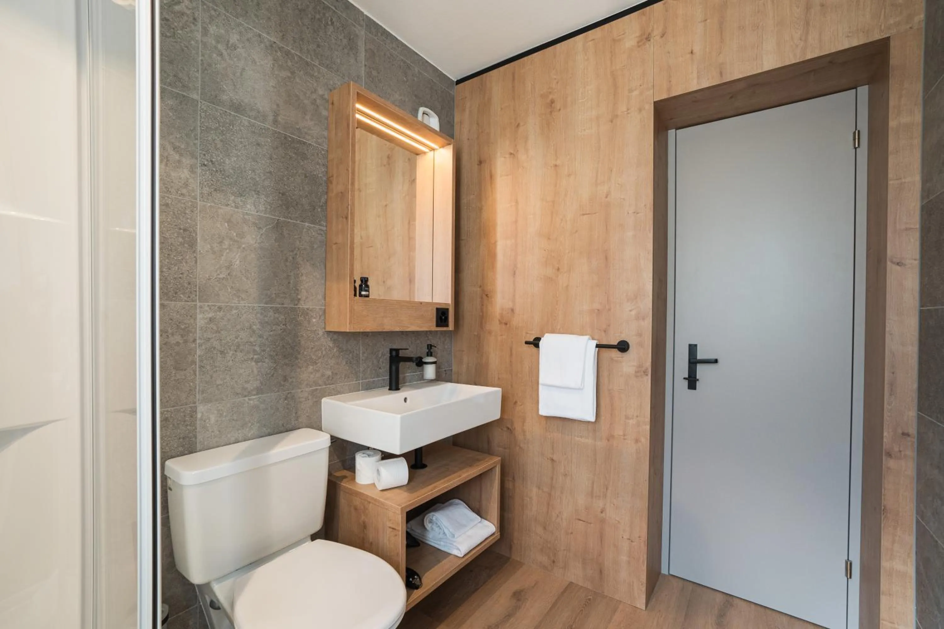 Toilet in Hotel Brocco & Posta