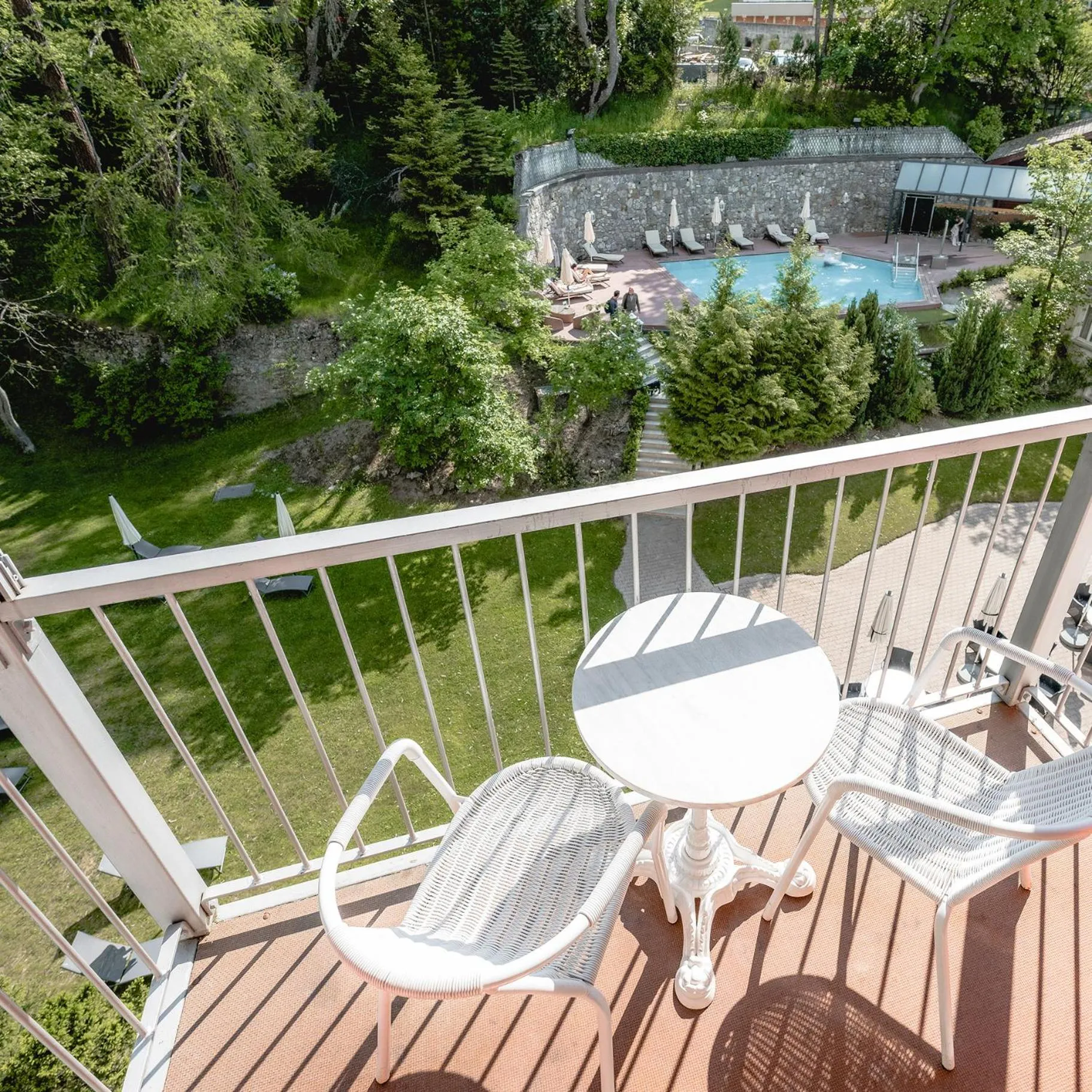 Balcony/Terrace in Résidence Les Sources des Alpes