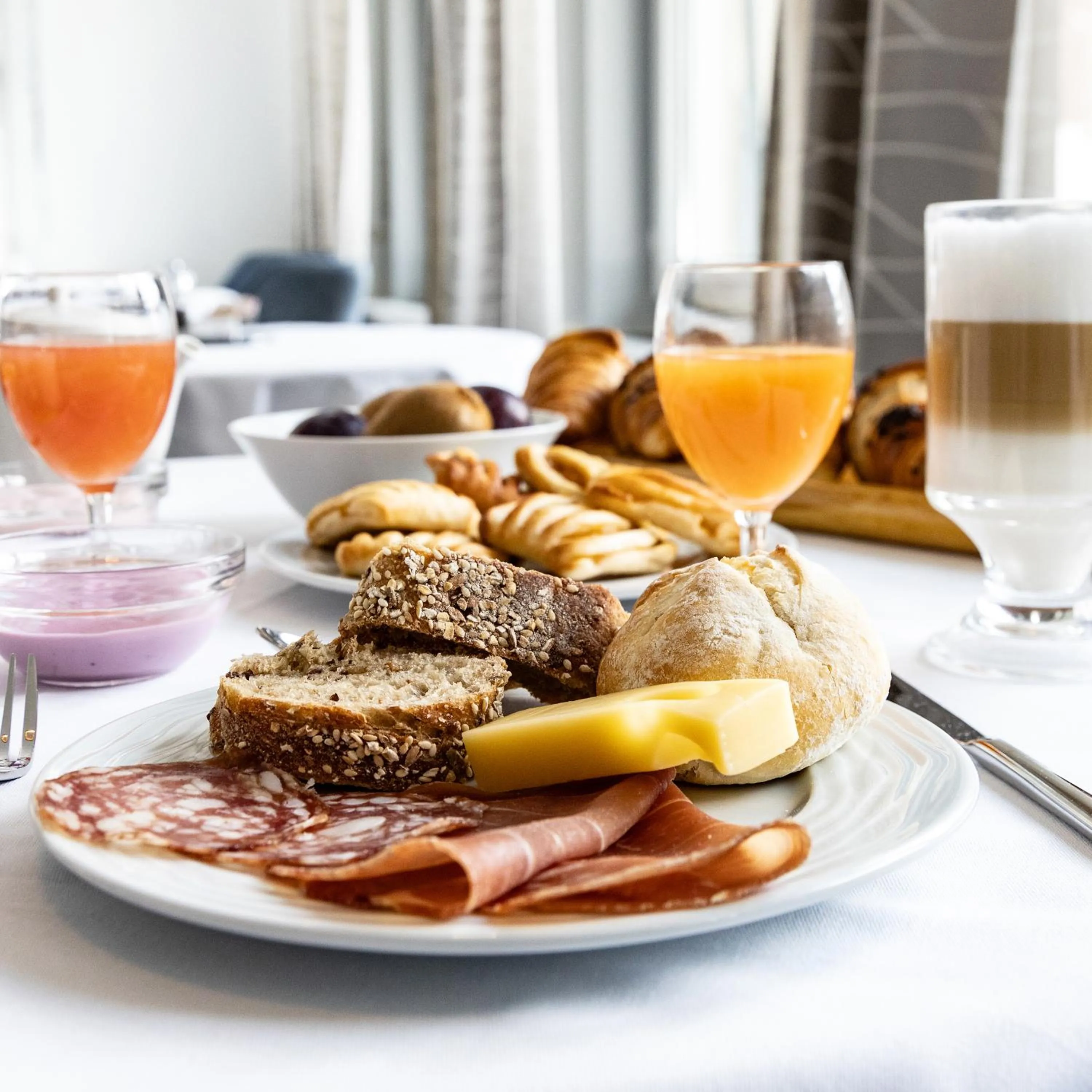 Breakfast in Résidence Les Sources des Alpes