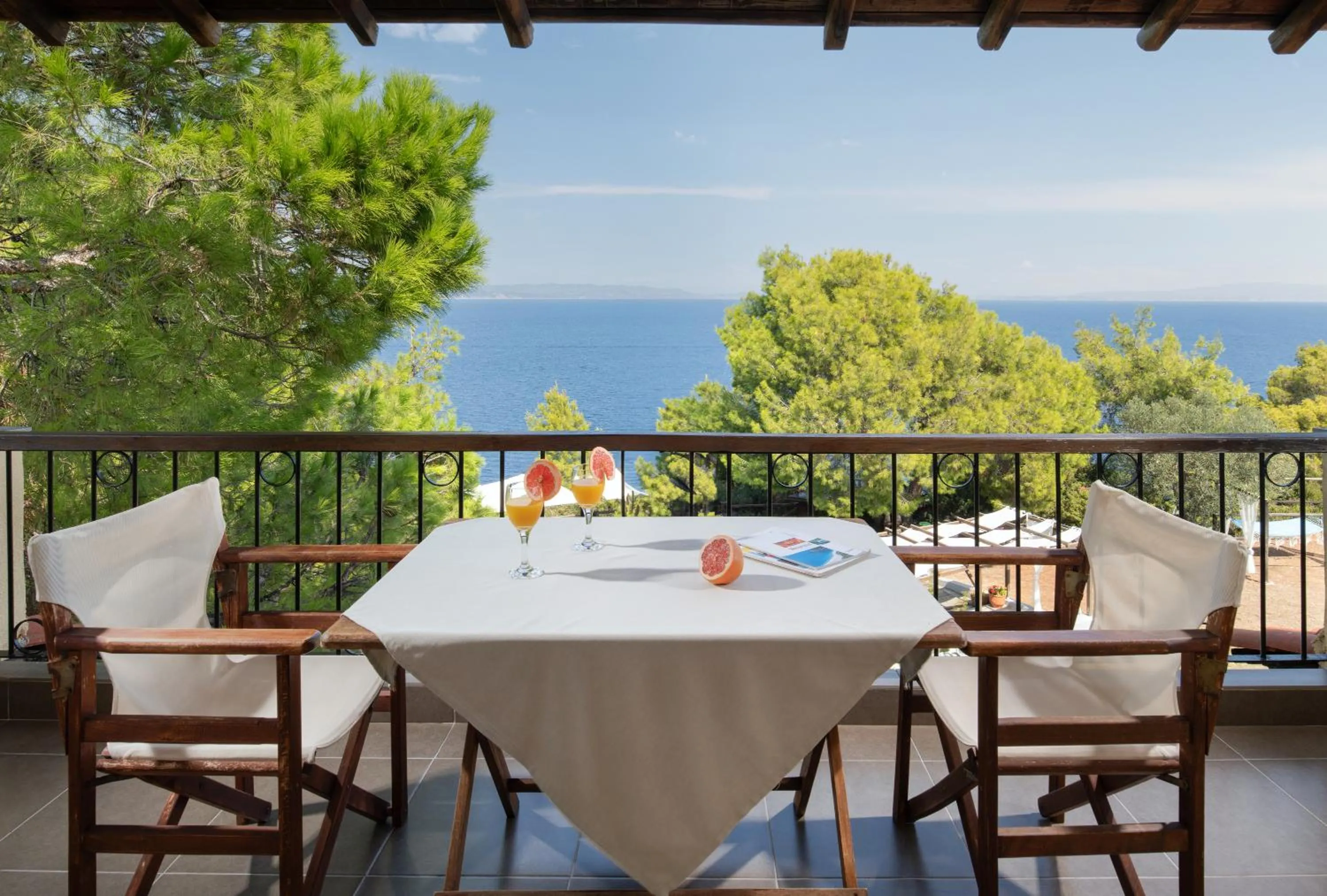 Balcony/Terrace in Heos Accommodation