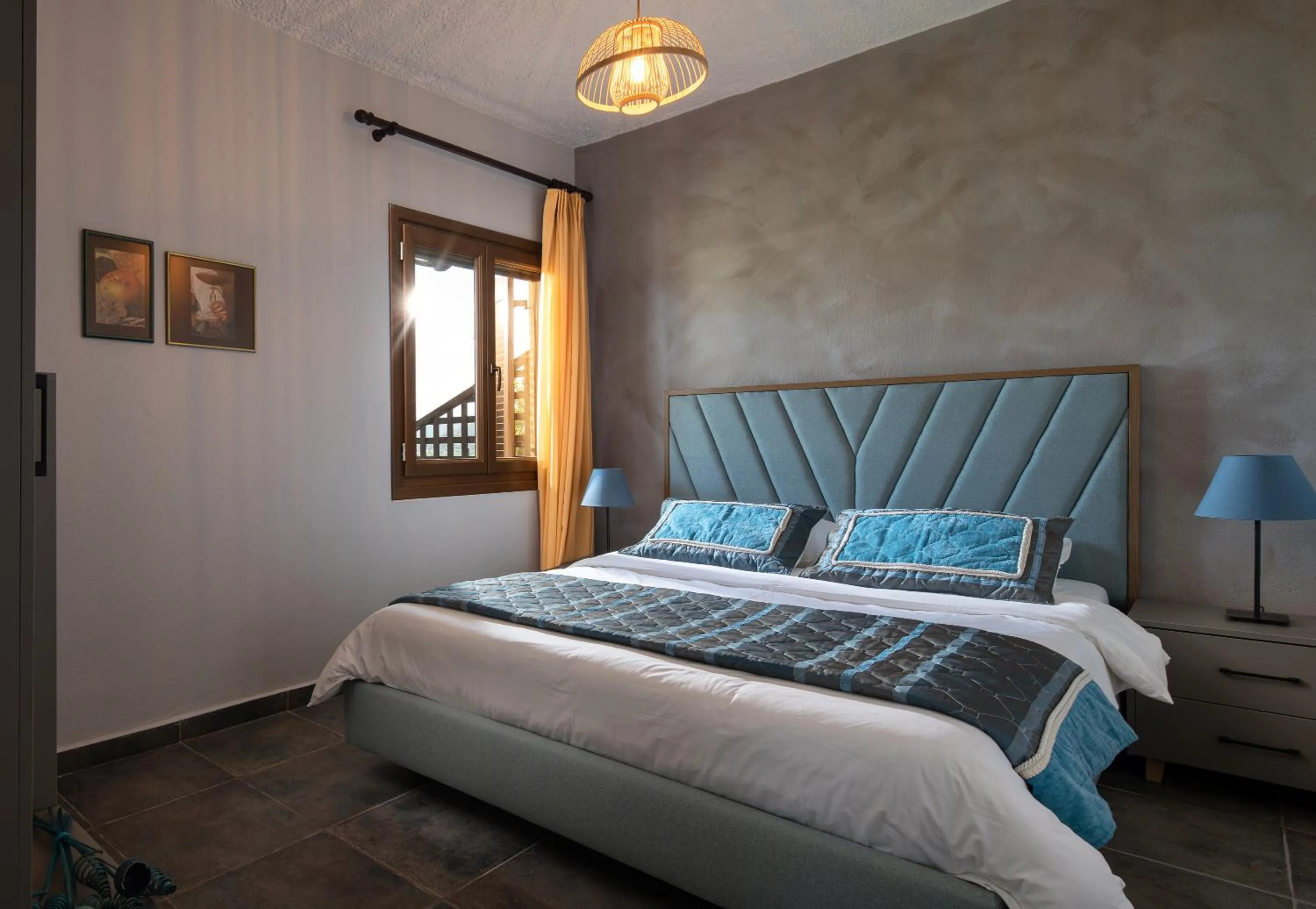 Bed in Heos Accommodation