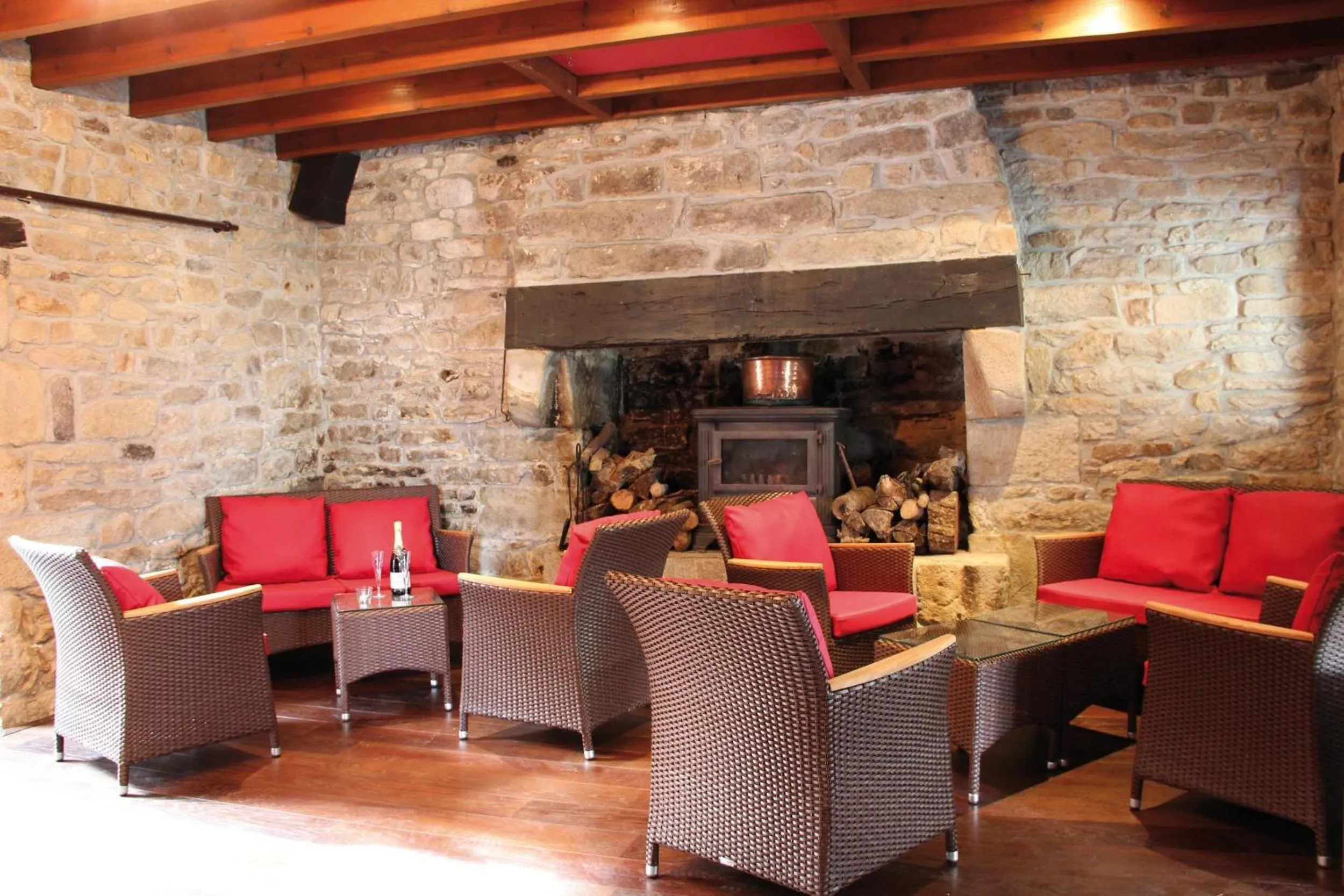Lounge or bar in Manoir de Kerhuel de Quimper