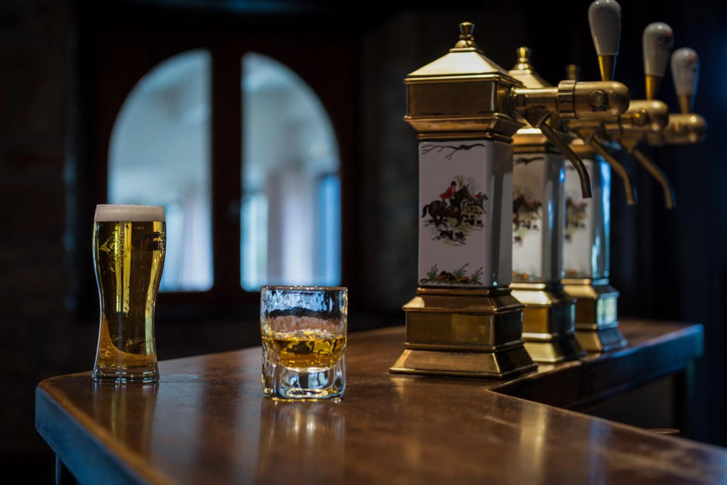 Lounge or bar in Manoir de Kerhuel de Quimper