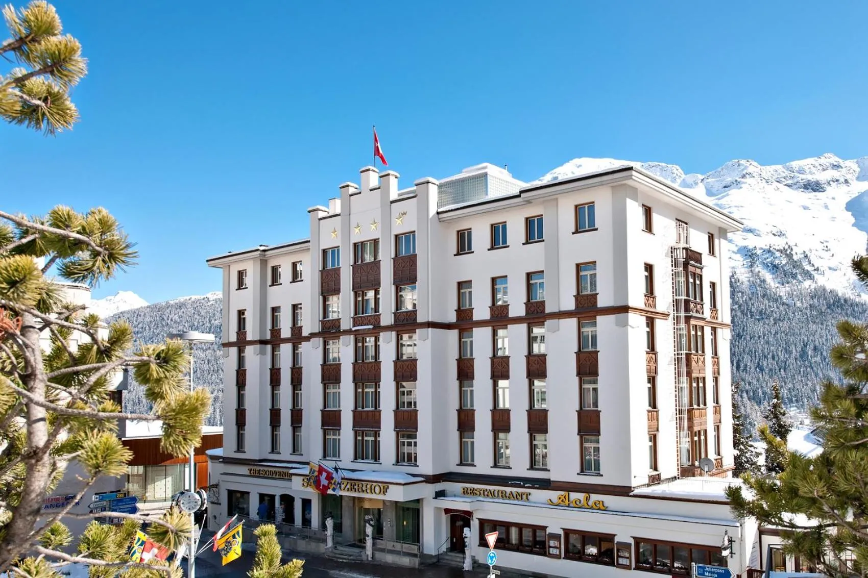 Property building in Hotel Schweizerhof St. Moritz
