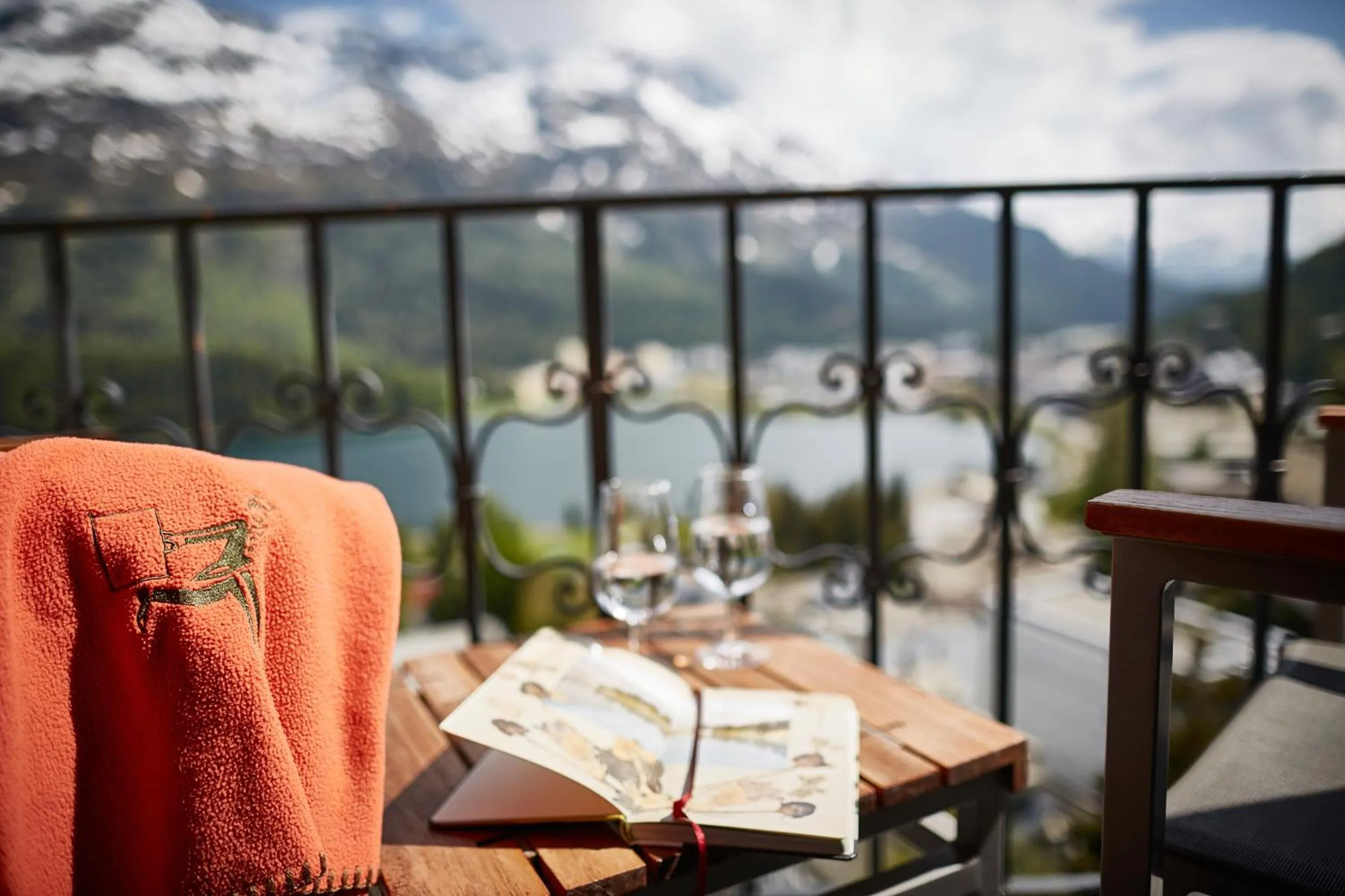 Balcony/Terrace in Hotel Schweizerhof St. Moritz