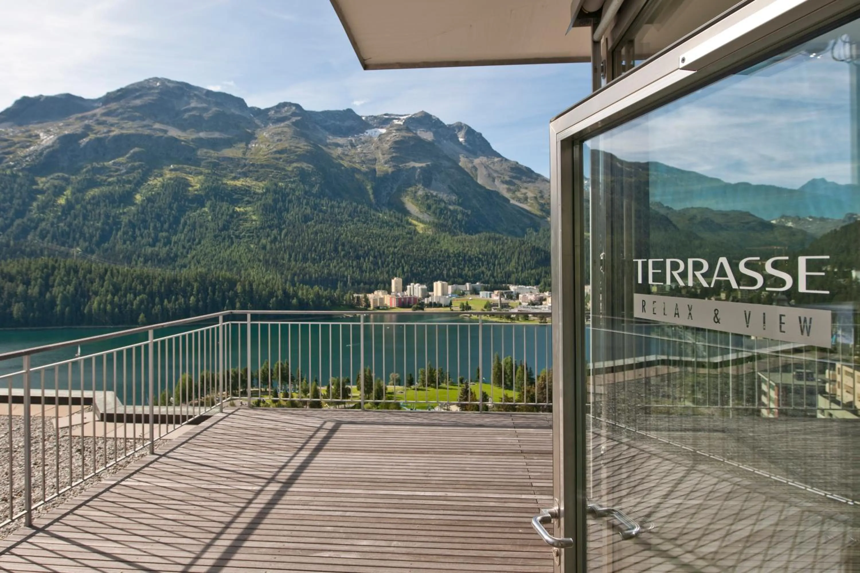 Balcony/Terrace in Hotel Schweizerhof St. Moritz