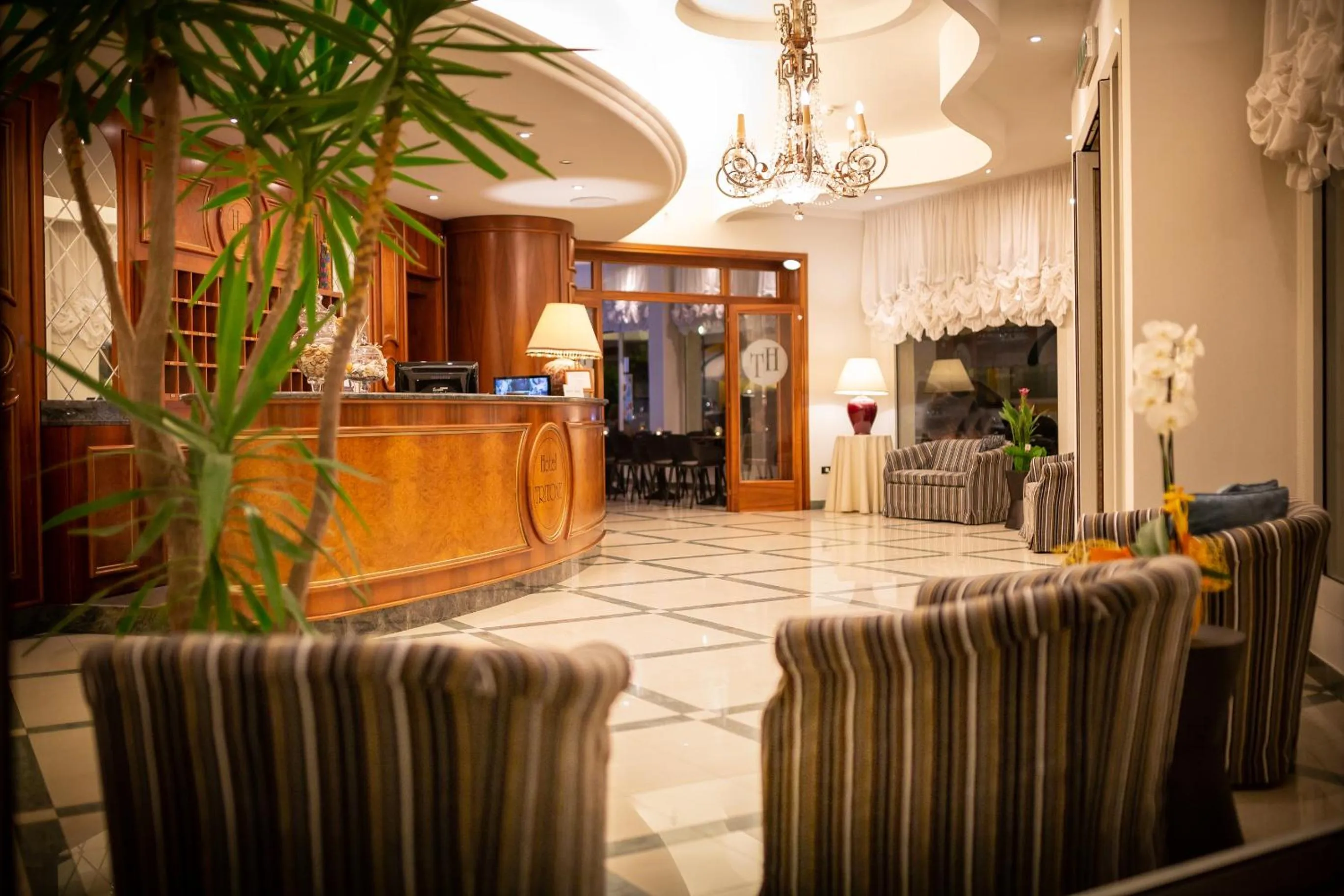 Lobby or reception in Hotel Tritone
