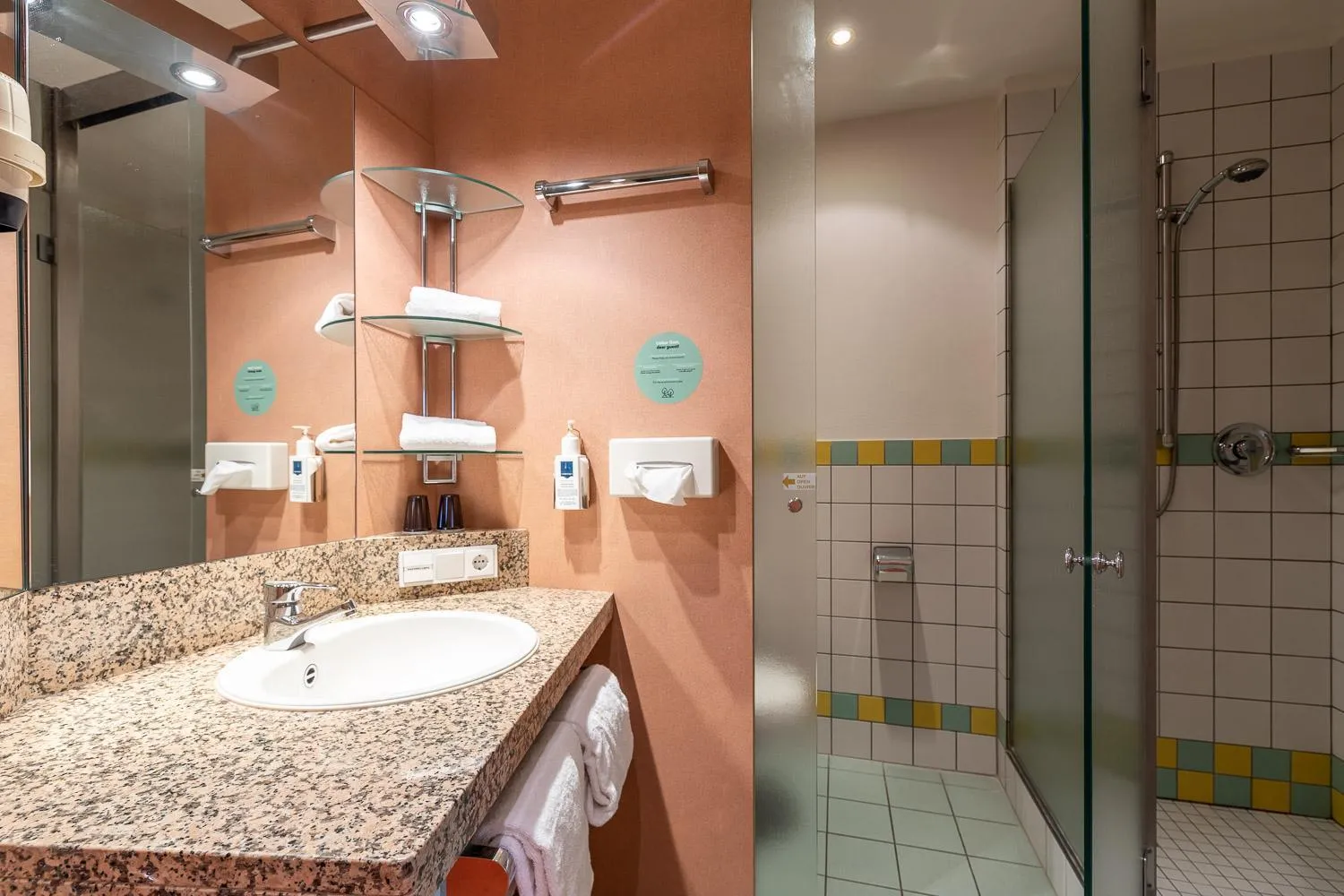 Shower in Hotel Holledau