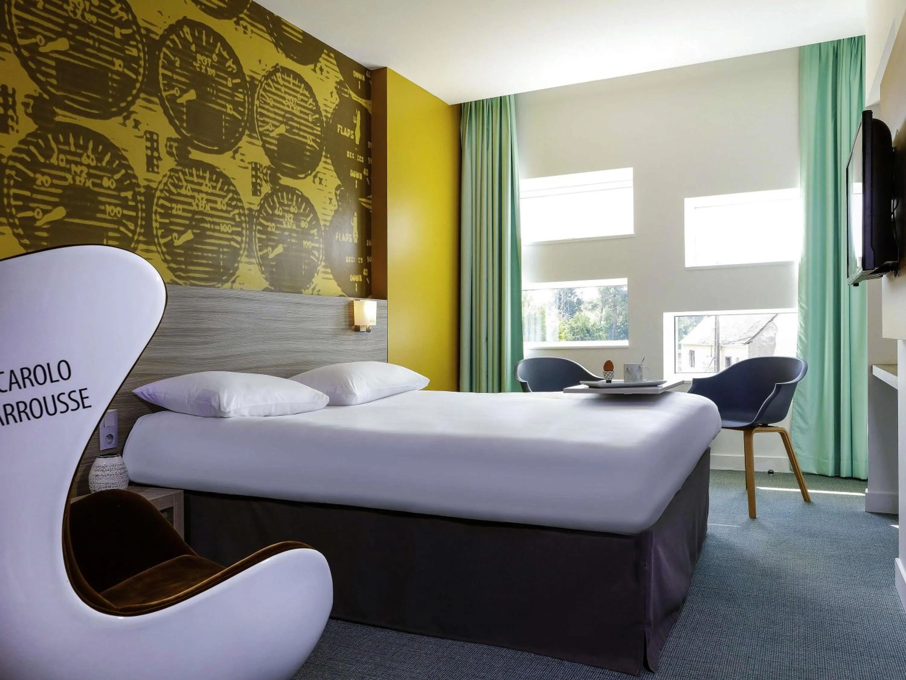 Bedroom, Bed in ibis Styles Le Mans Sud Mulsanne