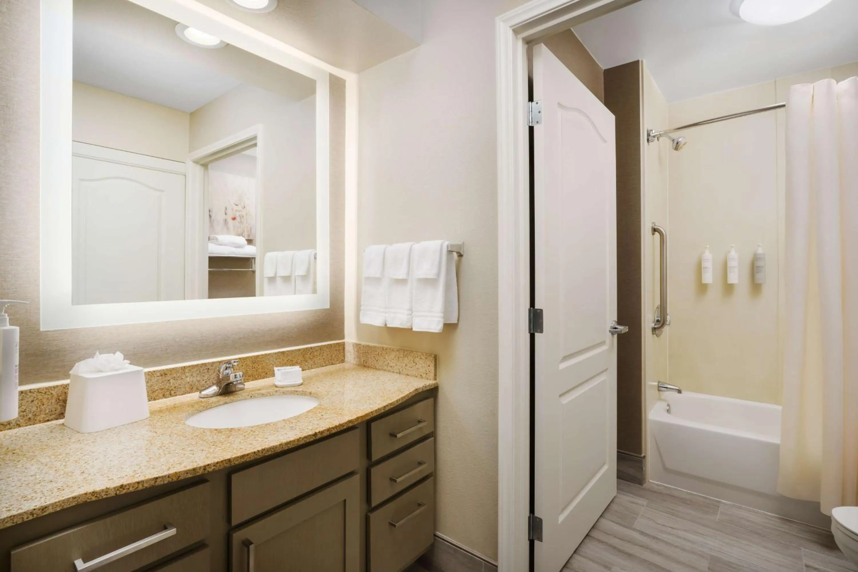 Bathroom in Homewood Suites by Hilton Providence-Warwick