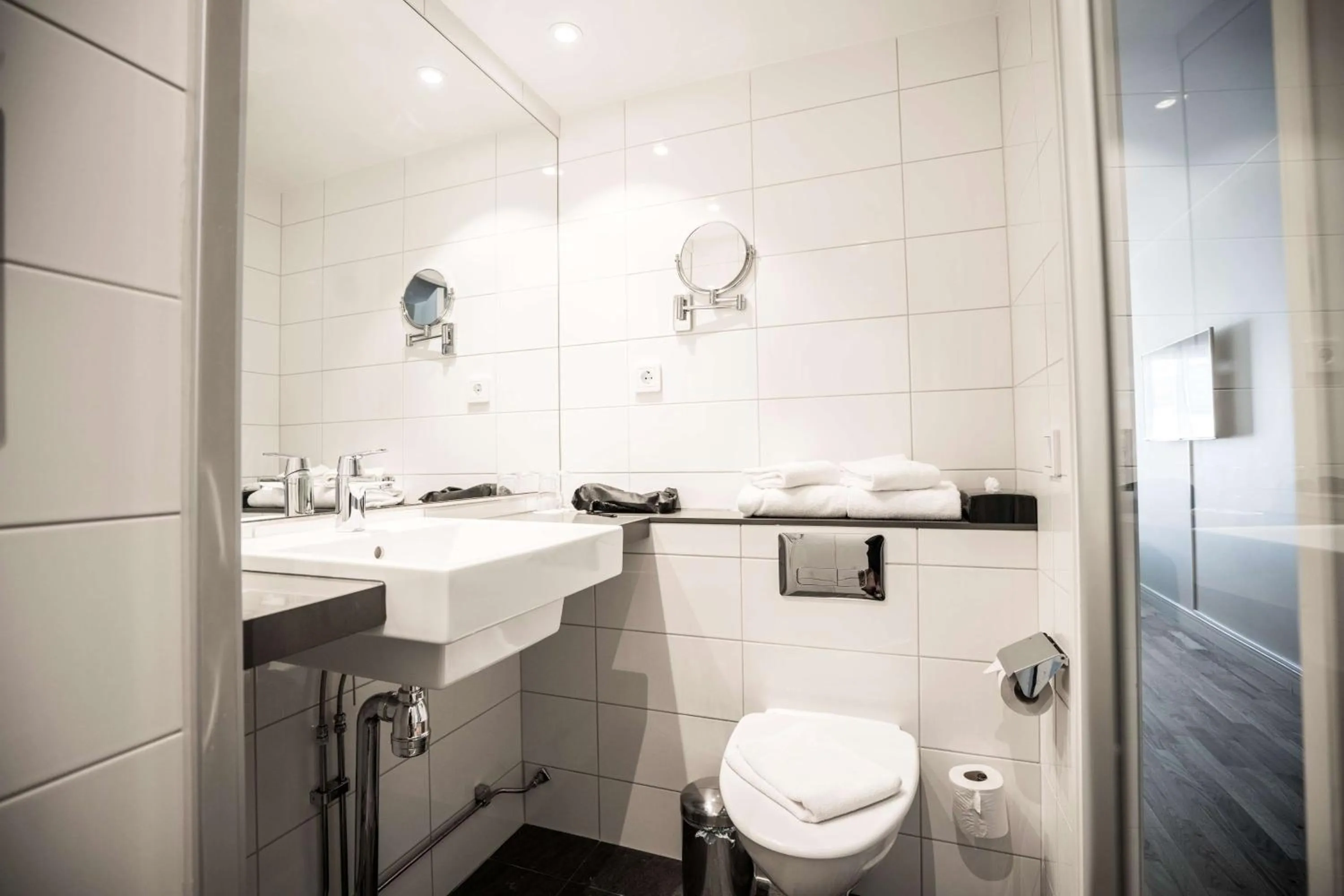 Bathroom in Scandic Skärholmen