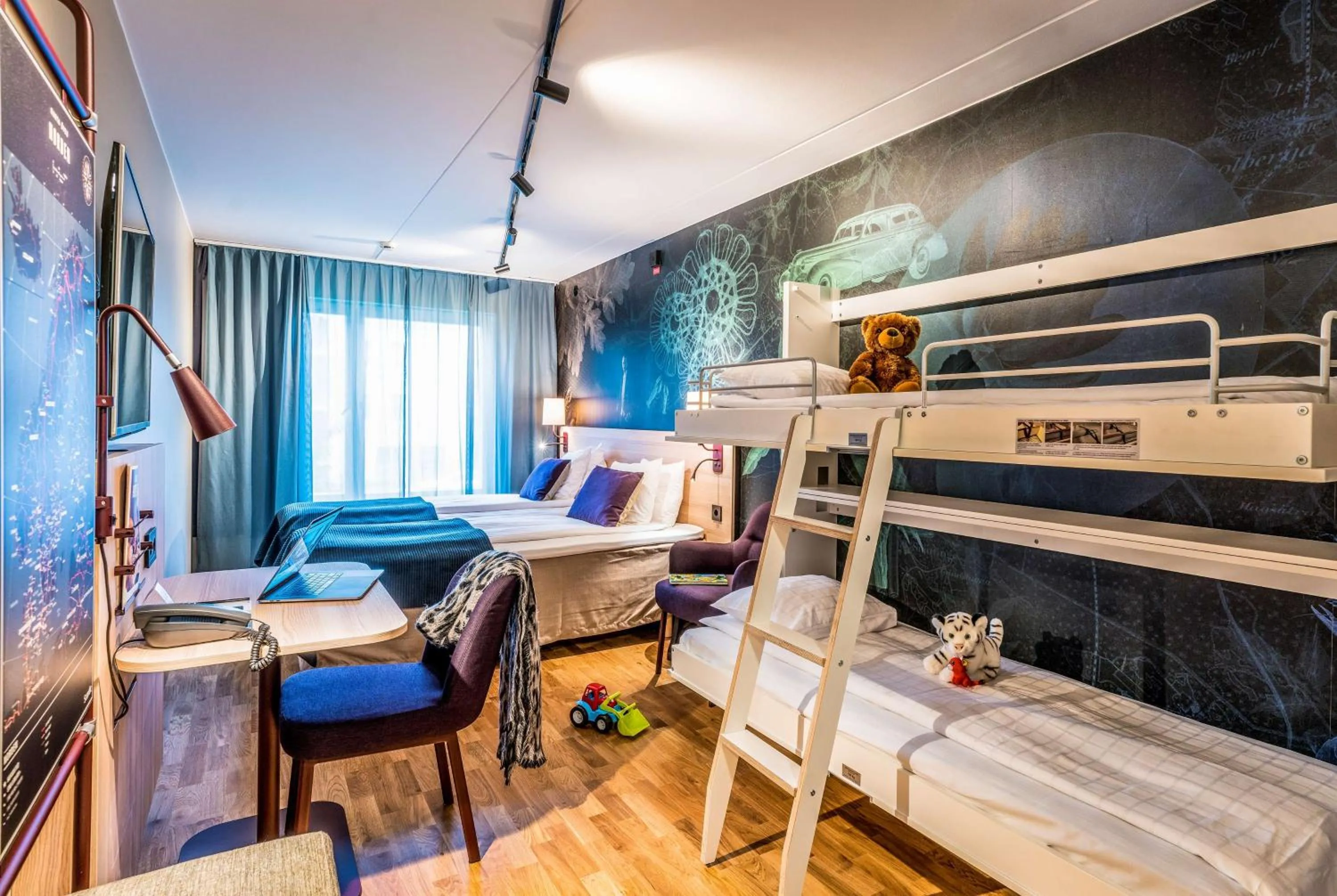 Bedroom, Bed in Scandic Skärholmen