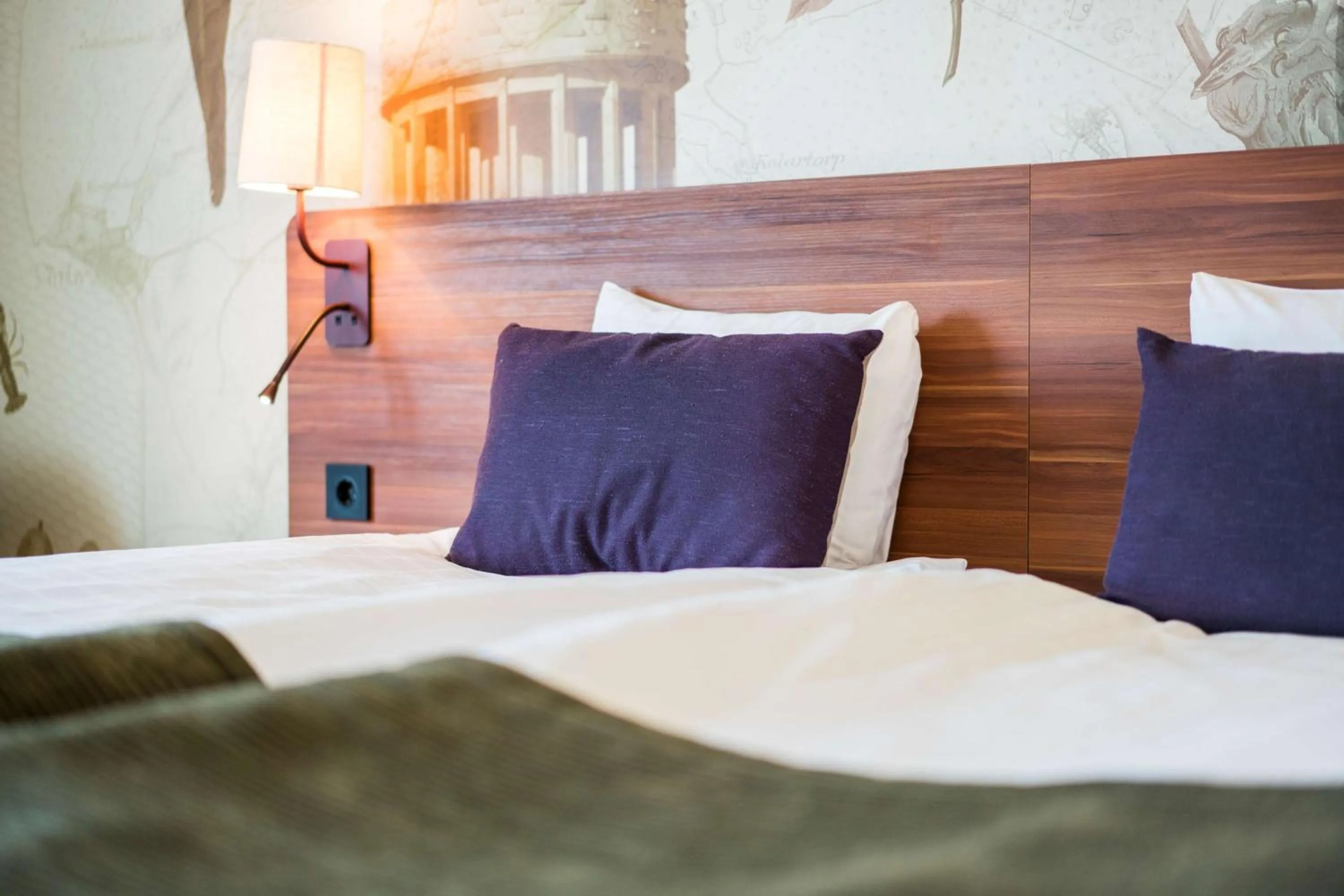 Bedroom, Bed in Scandic Skärholmen