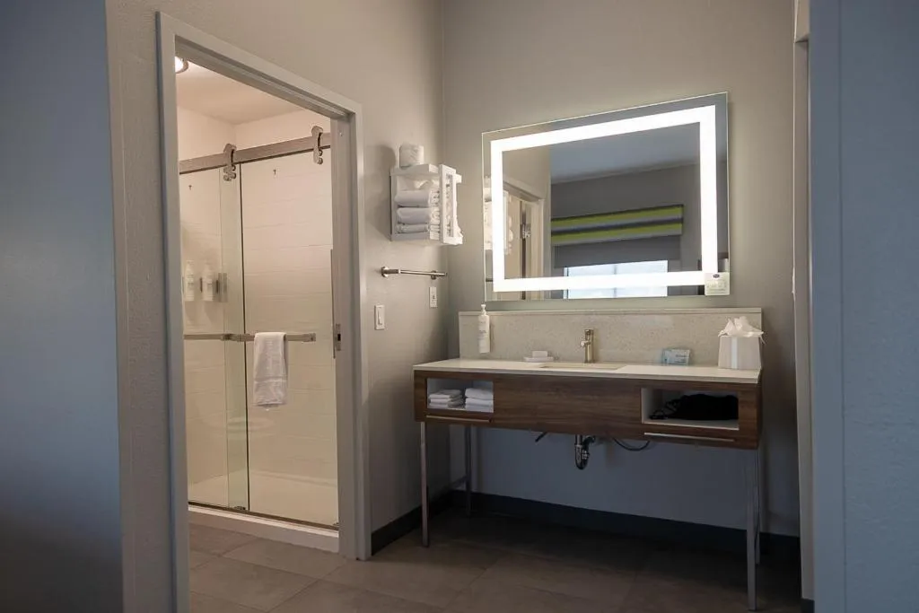 Shower in Hampton Inn & Suites Houston Rosenberg