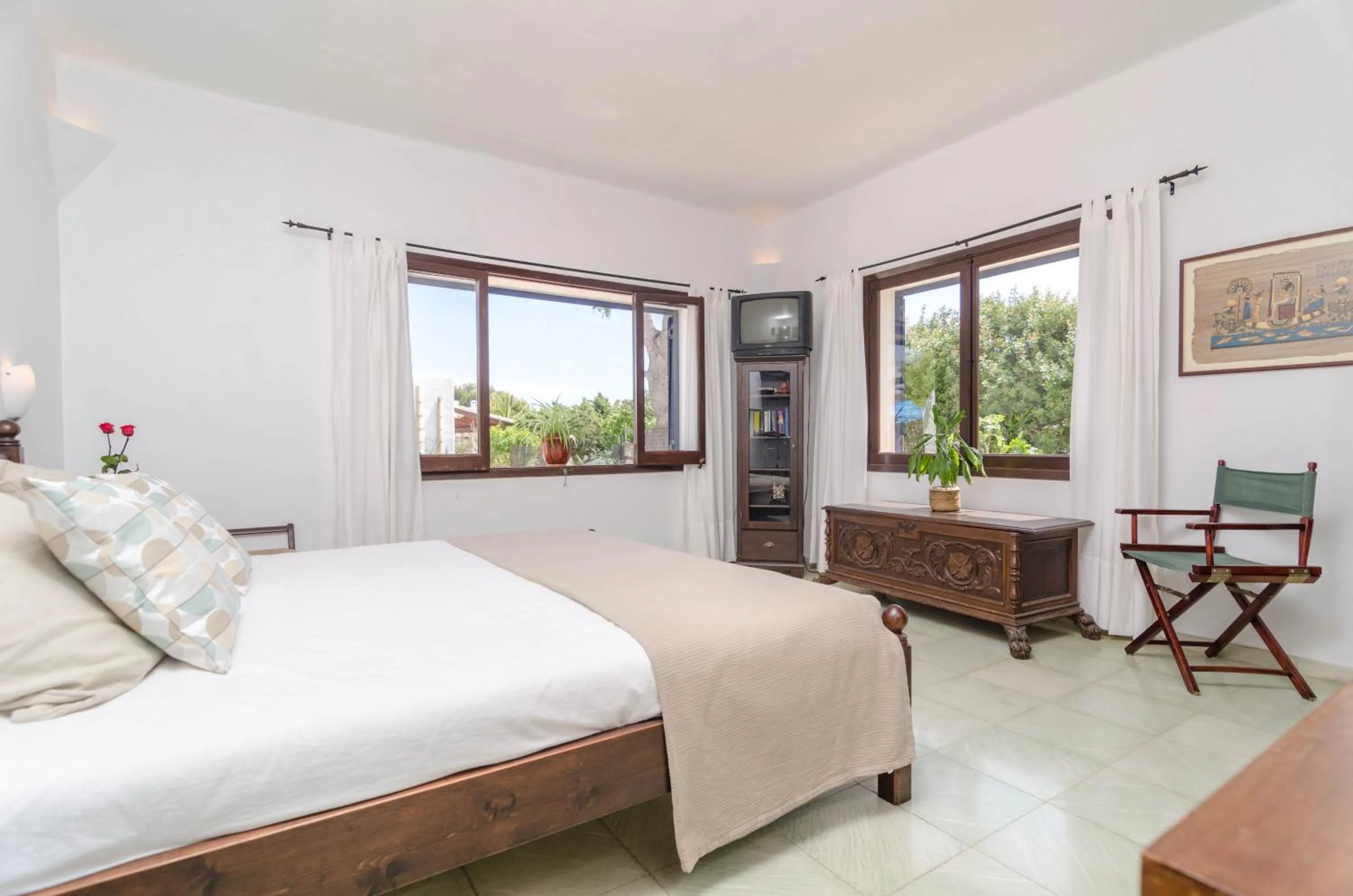 TV and multimedia, Bed in Villa Cala Esmeralda