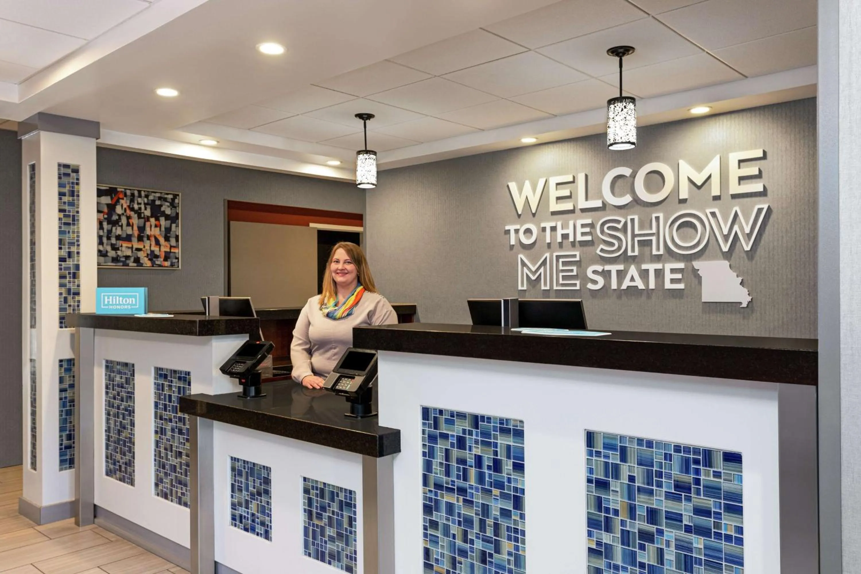 Lobby or reception in Hampton Inn Kansas City Blue Springs