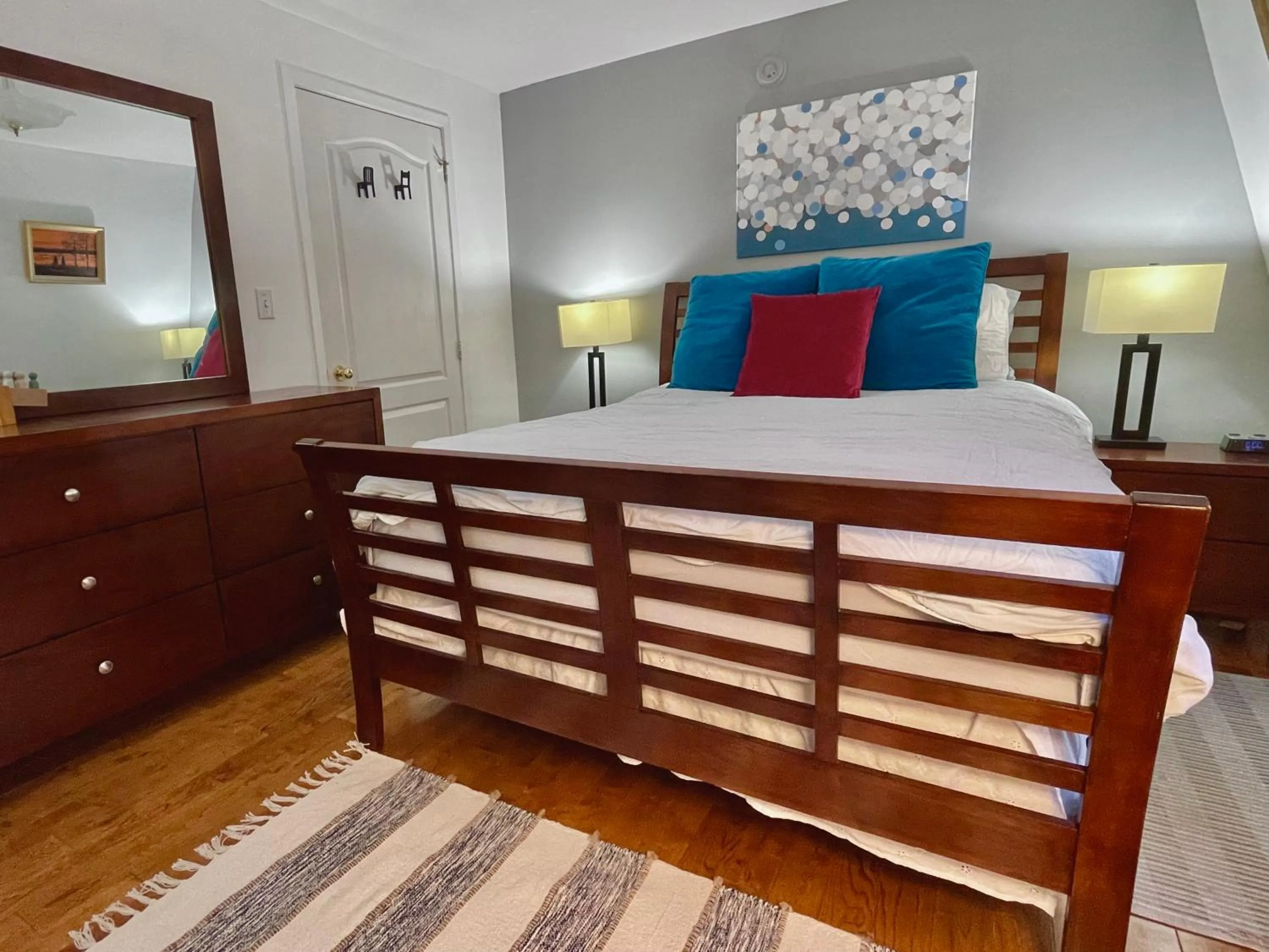 Bed in The Loft at Charlotte's Rose