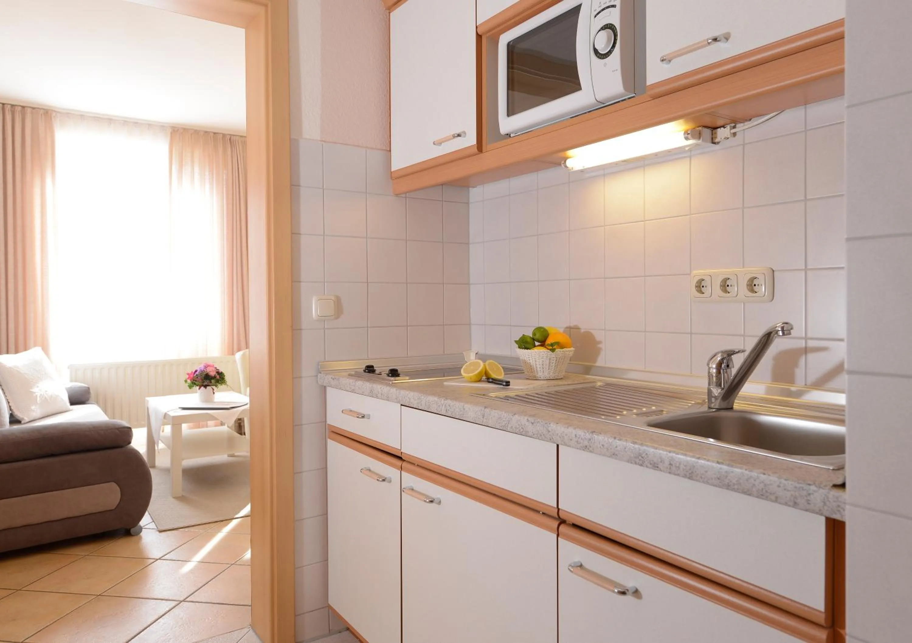 Kitchen or kitchenette in Hotelanlage Tarnewitzer Hof
