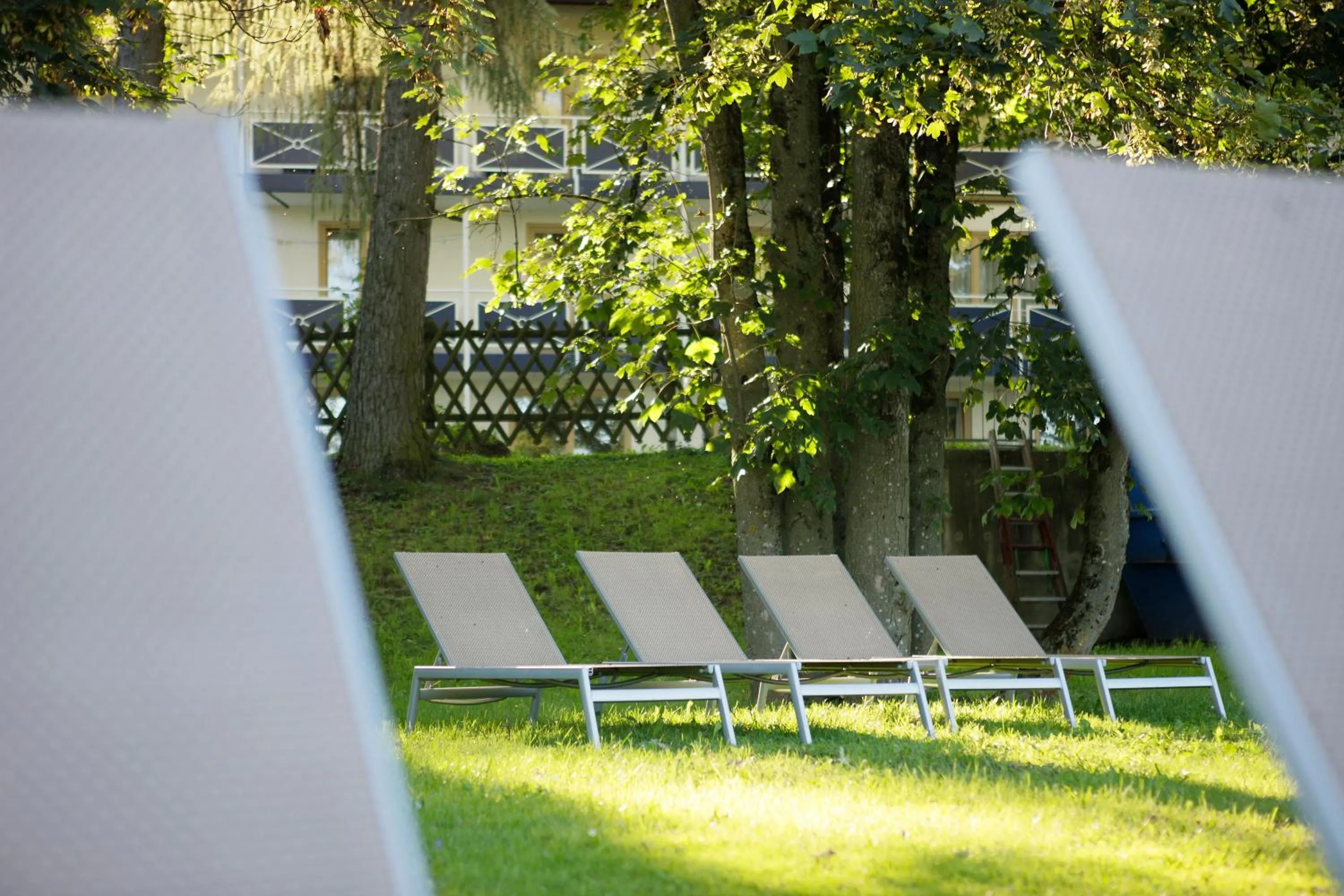 Garden view in allgäu resort