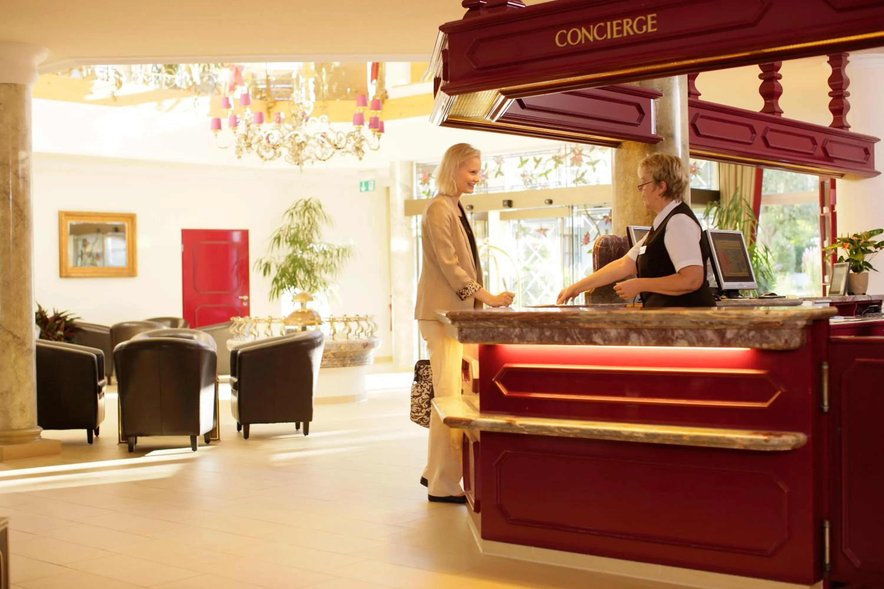 Lobby or reception in allgäu resort