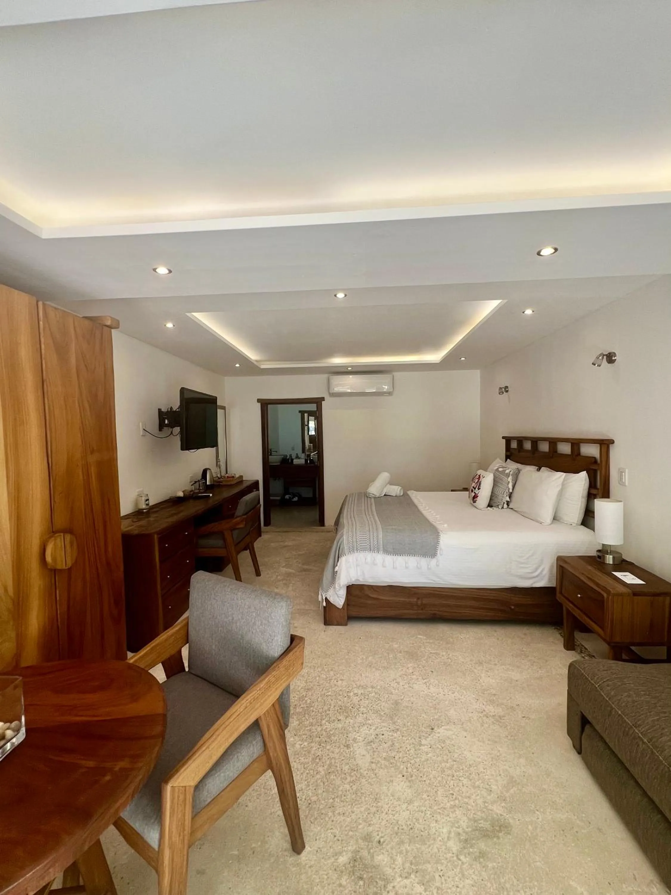 Bed in El Paraiso Hotel Tulum