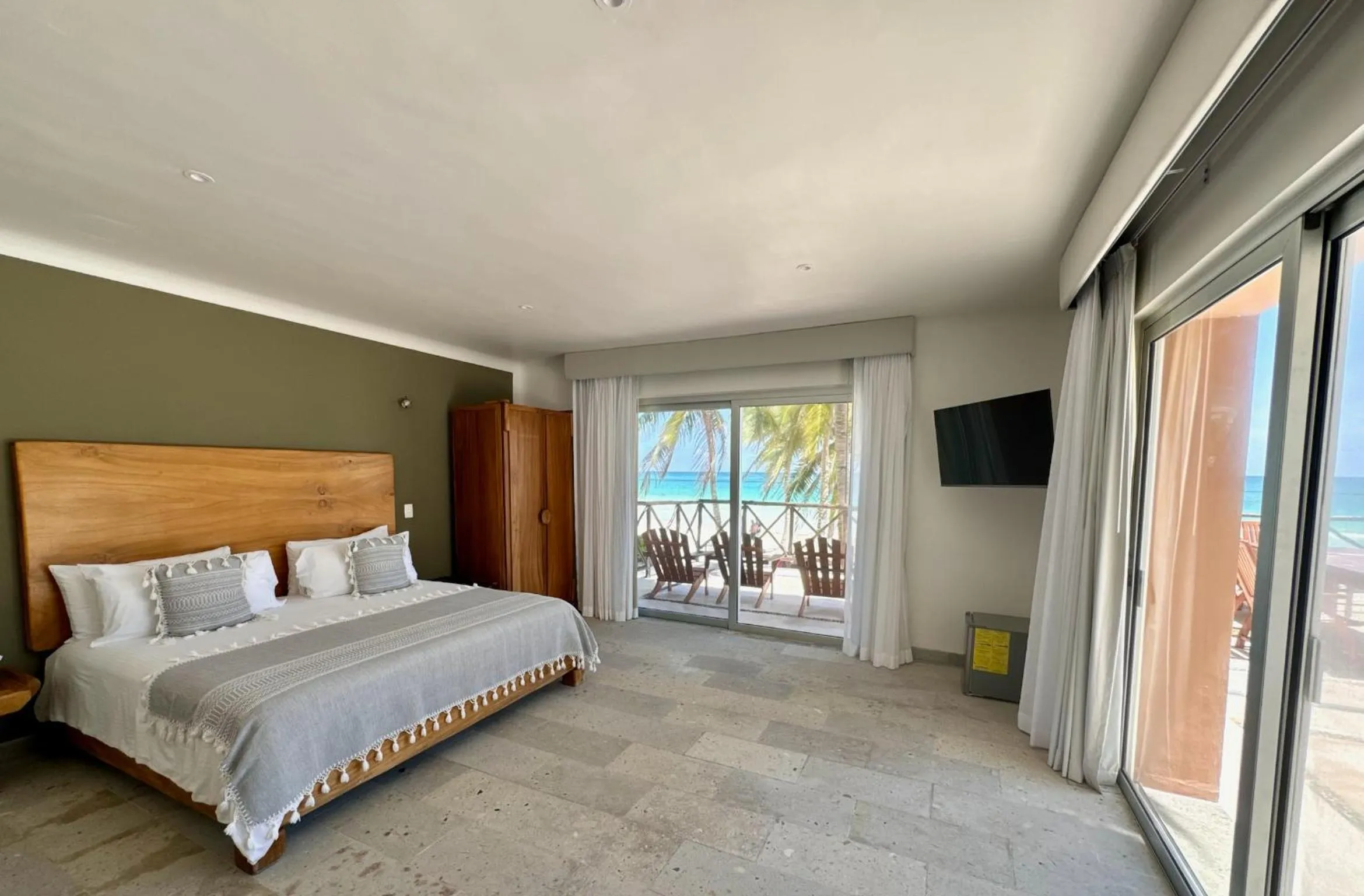 Sea view, Bed in El Paraiso Hotel Tulum