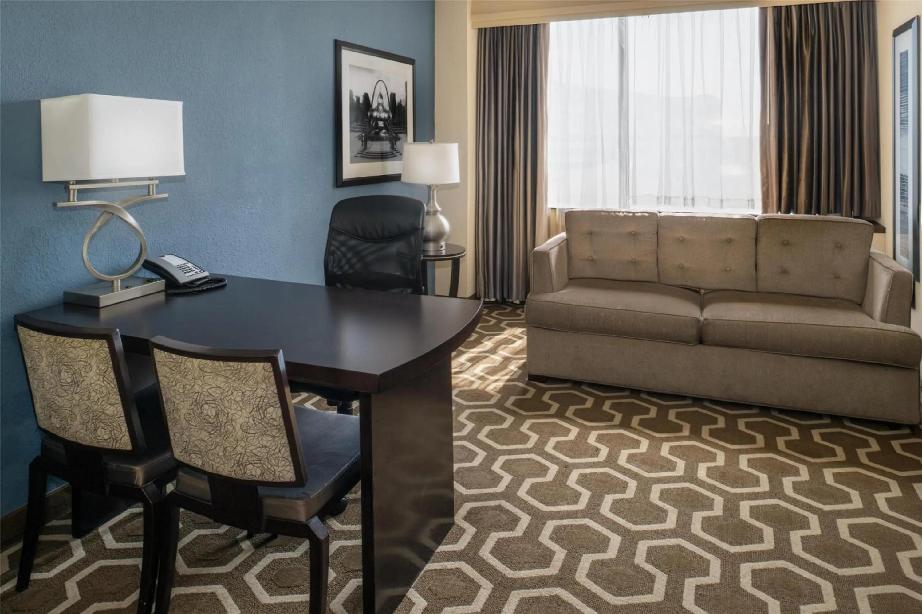 Living room in Embassy Suites by Hilton St Louis Airport
