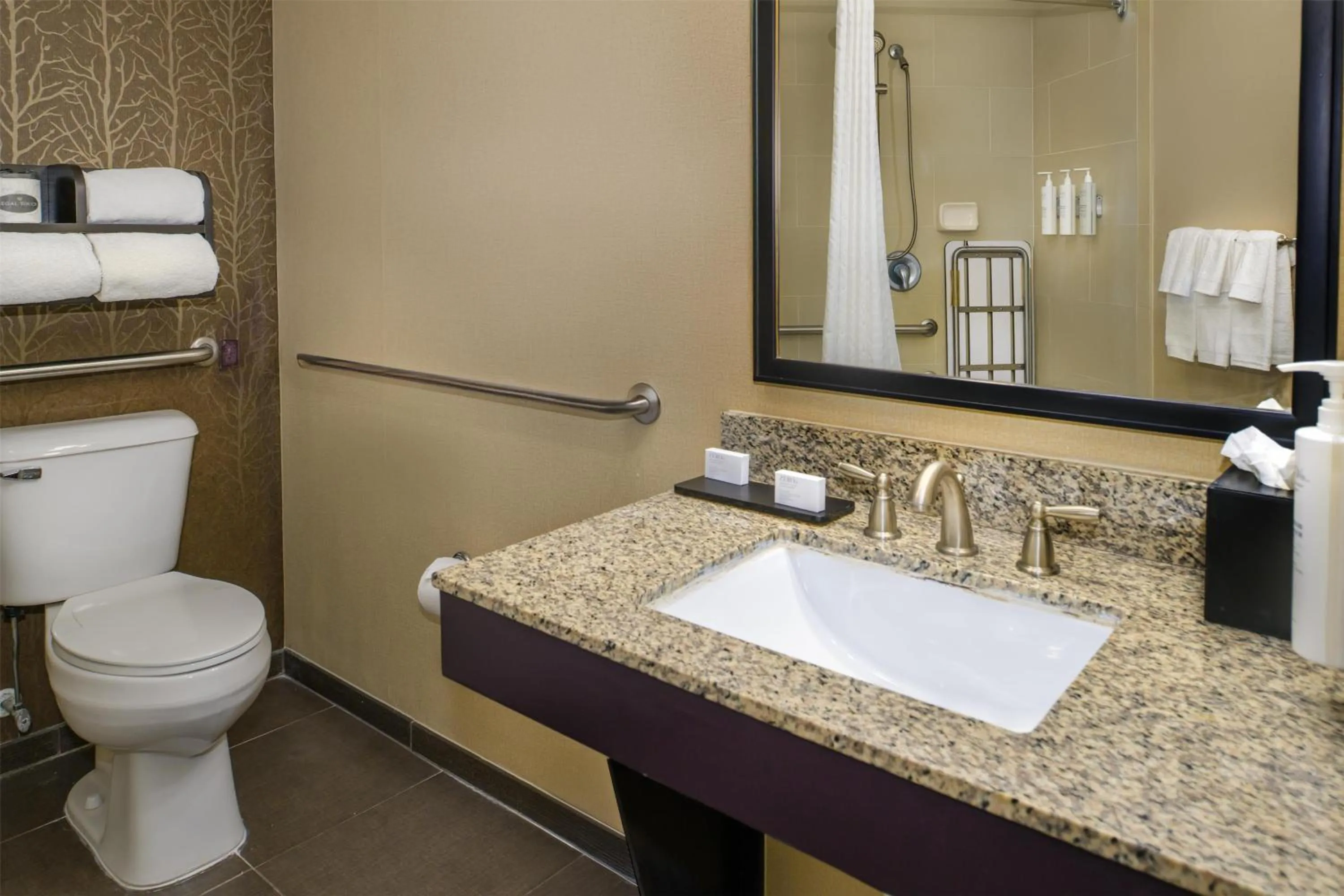 Bathroom in Embassy Suites by Hilton St Louis Airport