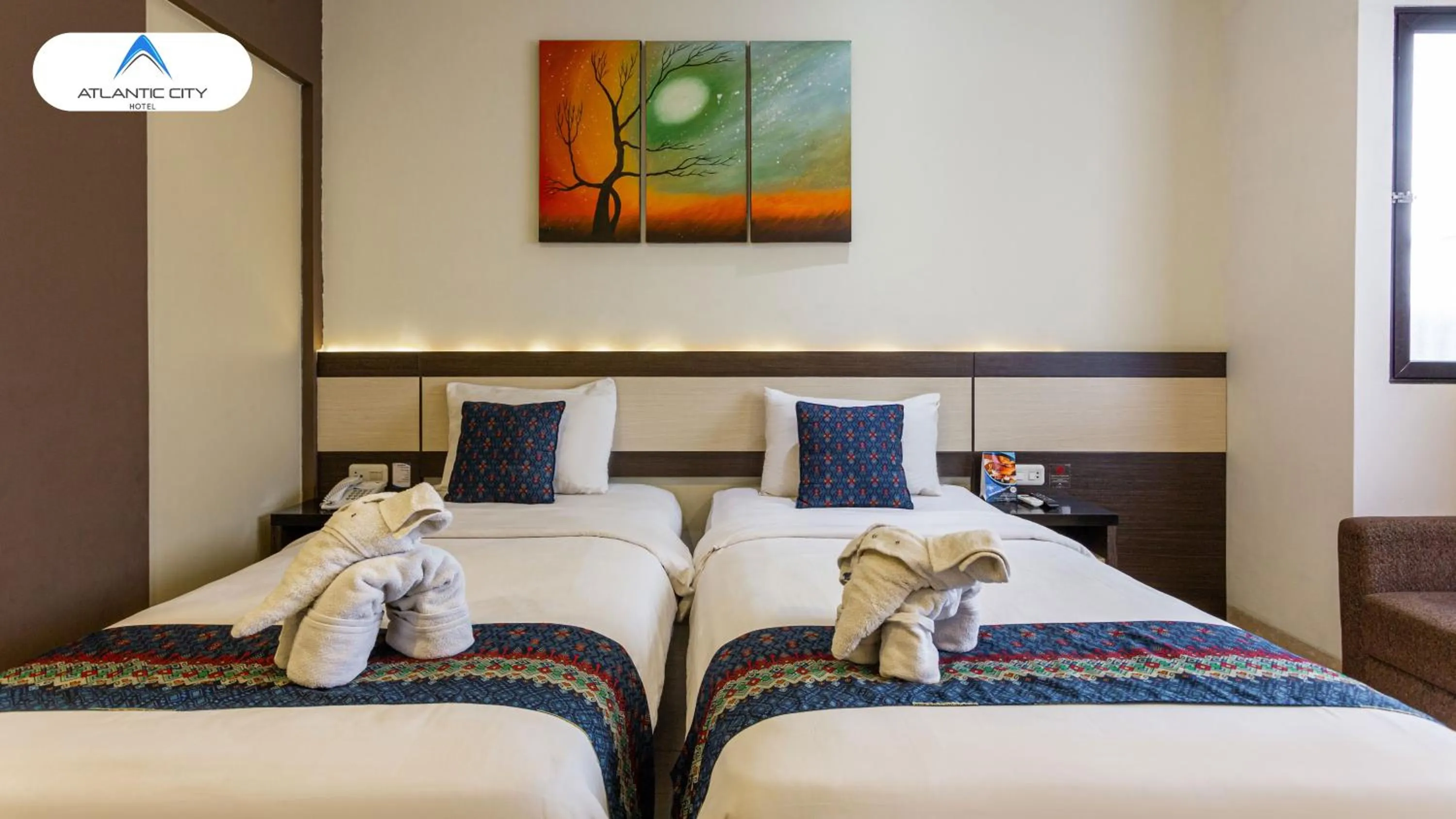 Bedroom, Bed in Atlantic City Hotel