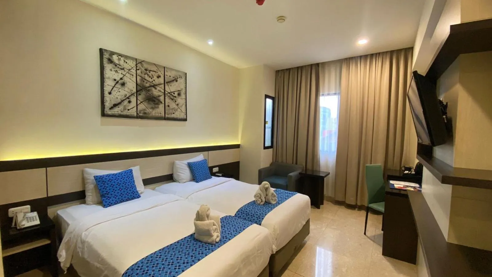 Bedroom in Atlantic City Hotel