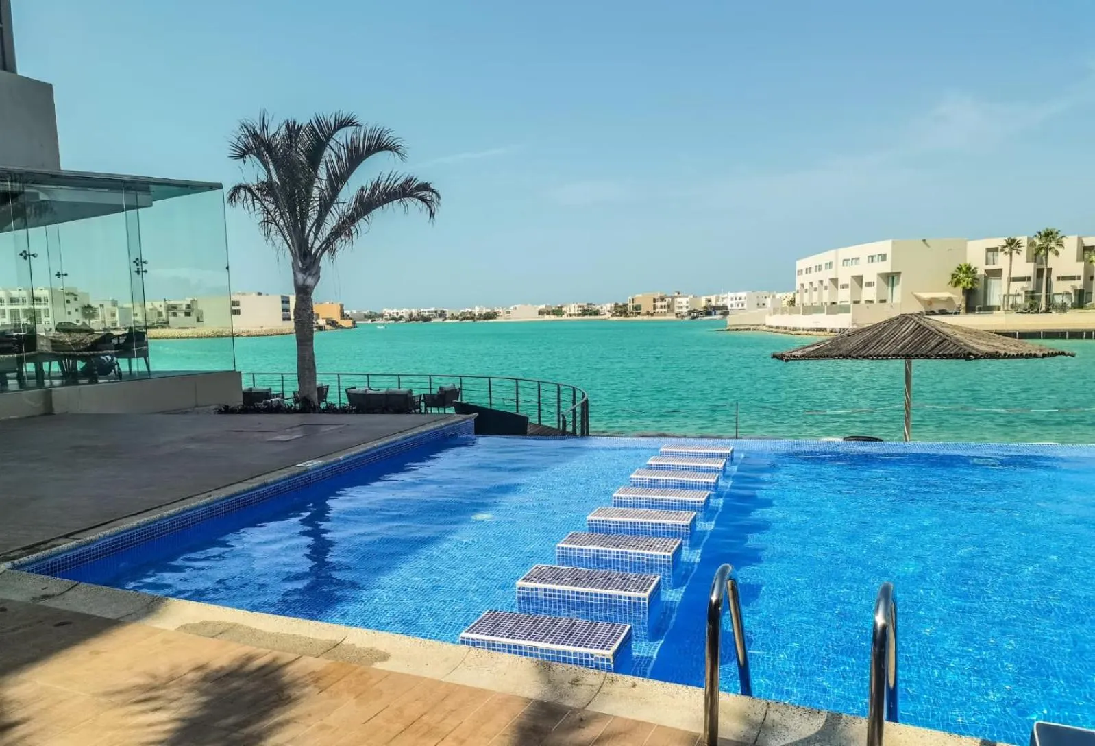 Pool view in Dragon Beach Hotel