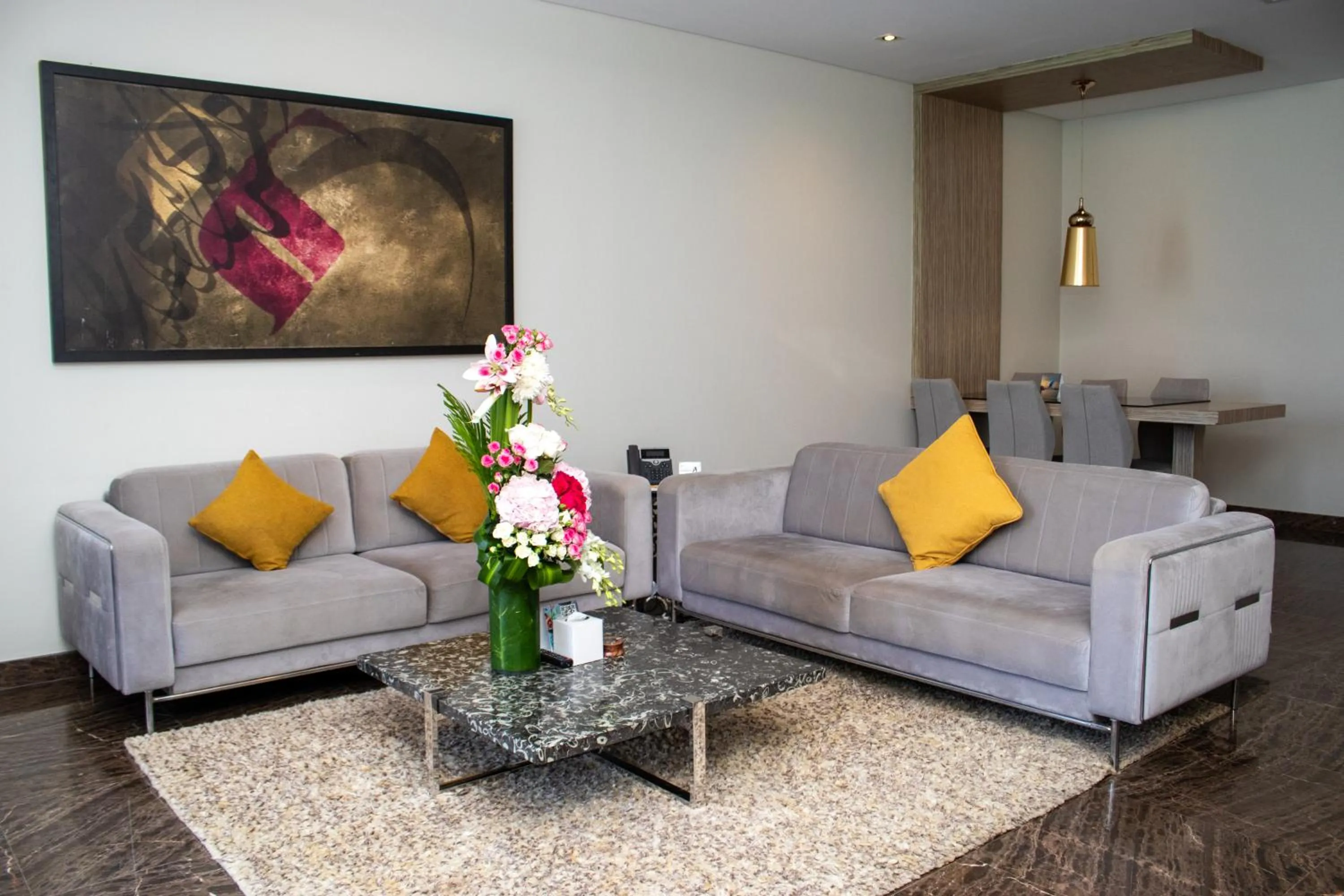 Living room in Dragon Beach Hotel