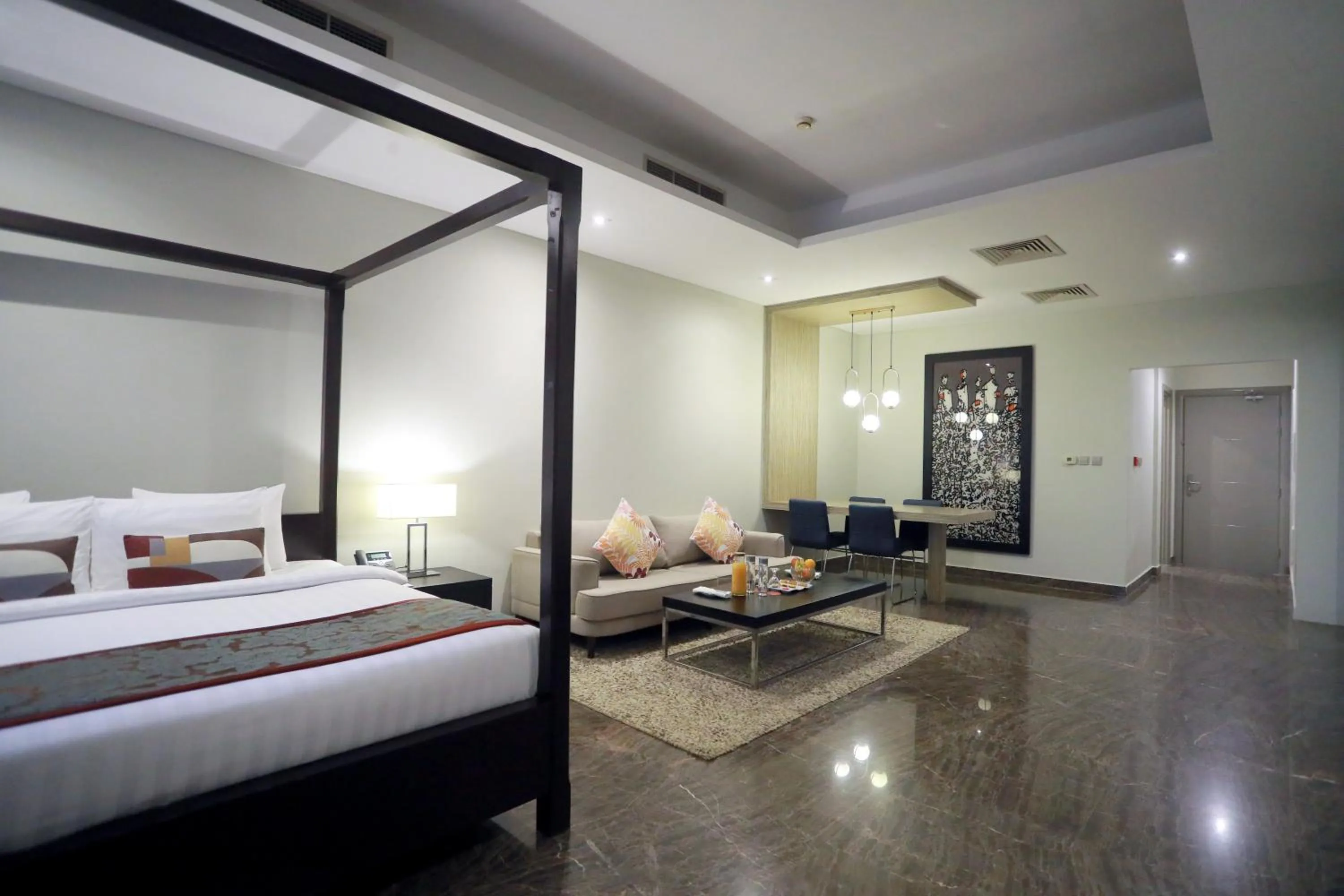 Bed in Dragon Beach Hotel