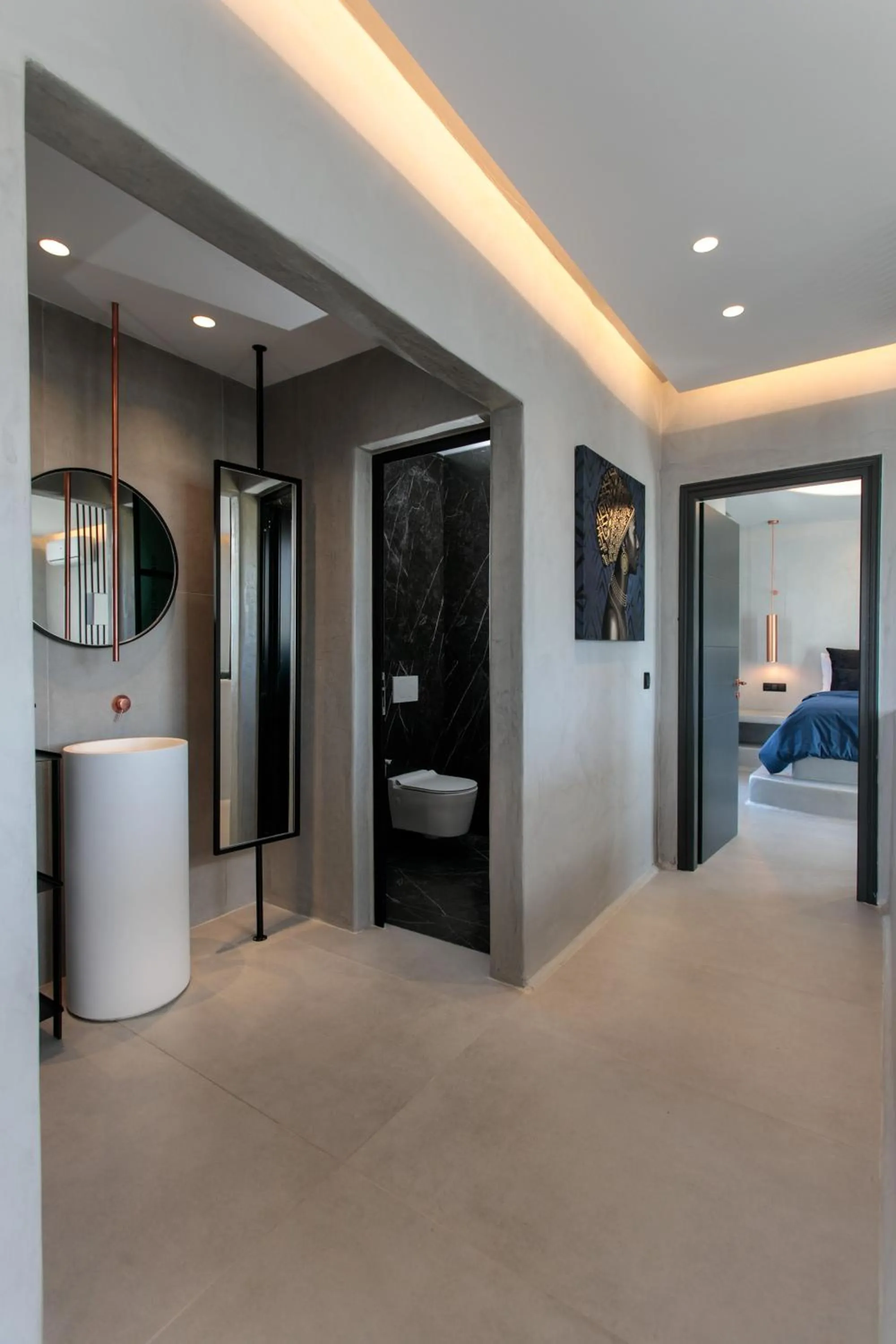 Bed in Iphimedeia Luxury Hotel & Suites